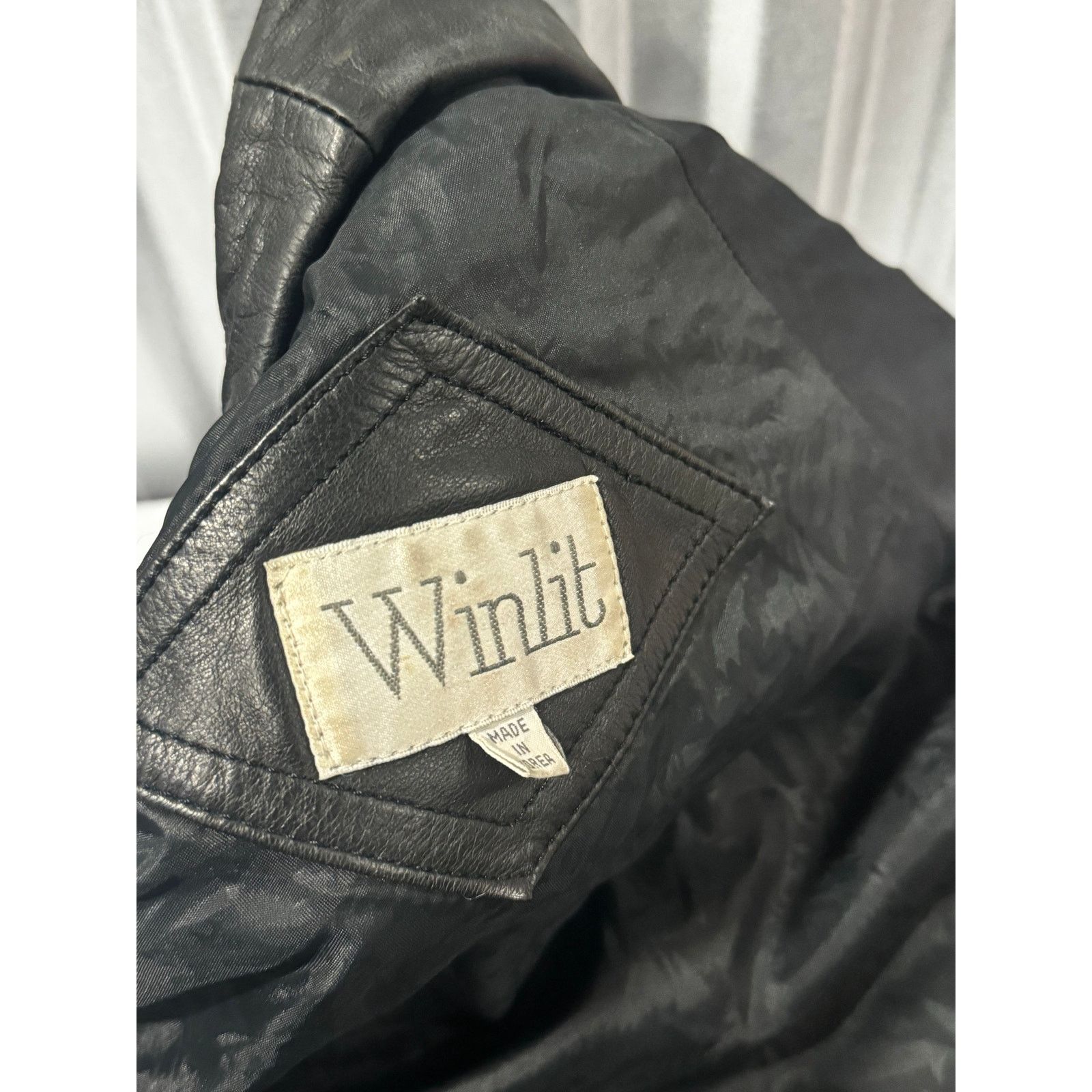 Vintage BLACK VTG LEATHER COAT Size M / US 6-8 / IT 42-44 - 10 Thumbnail