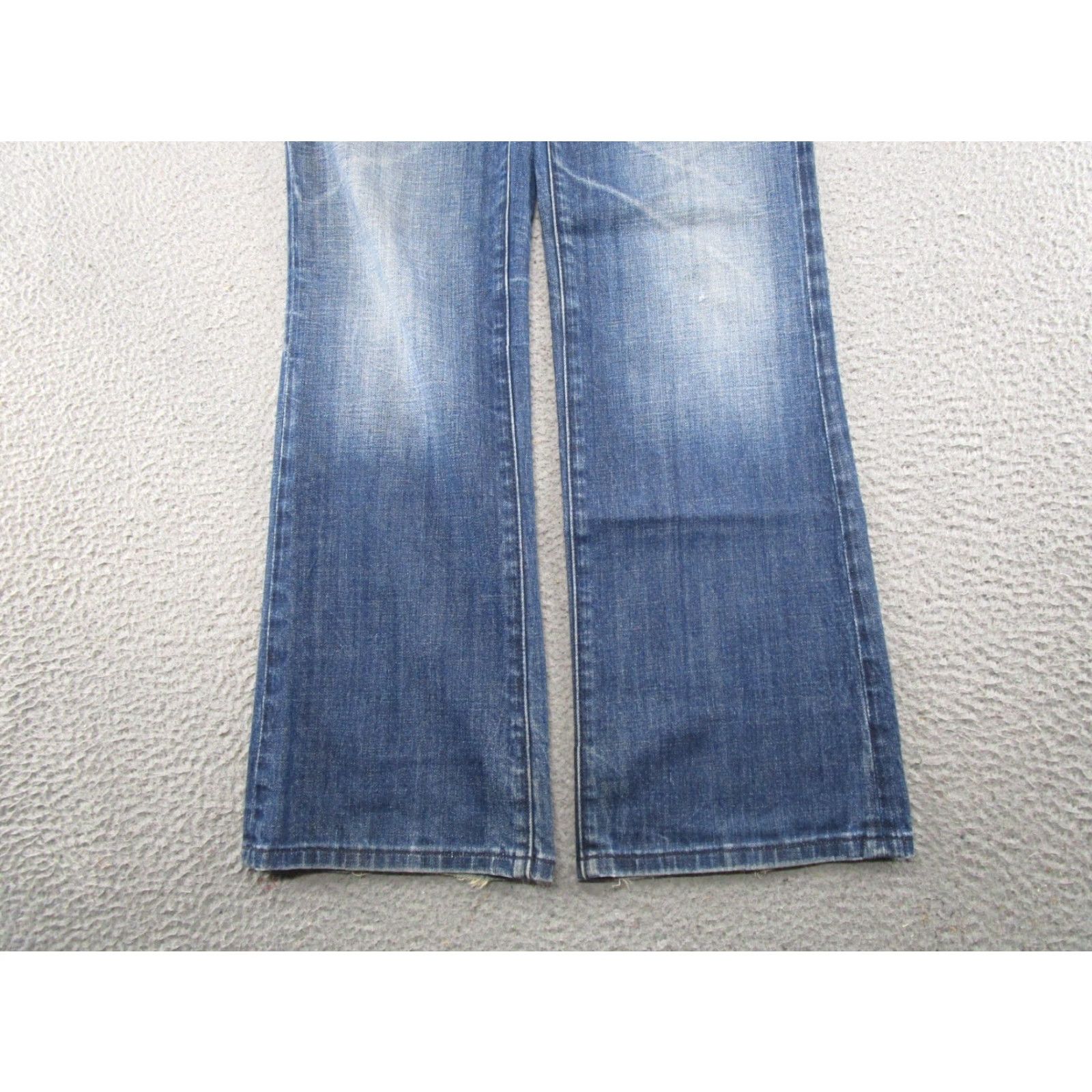 Vintage VTG Y2K VIGOSS Women's Blue Denim Boot Cut Jeans Tag Size 11 (34x31) Y2K Size 32" / US 10 / IT 46 - 2 Thumbnail