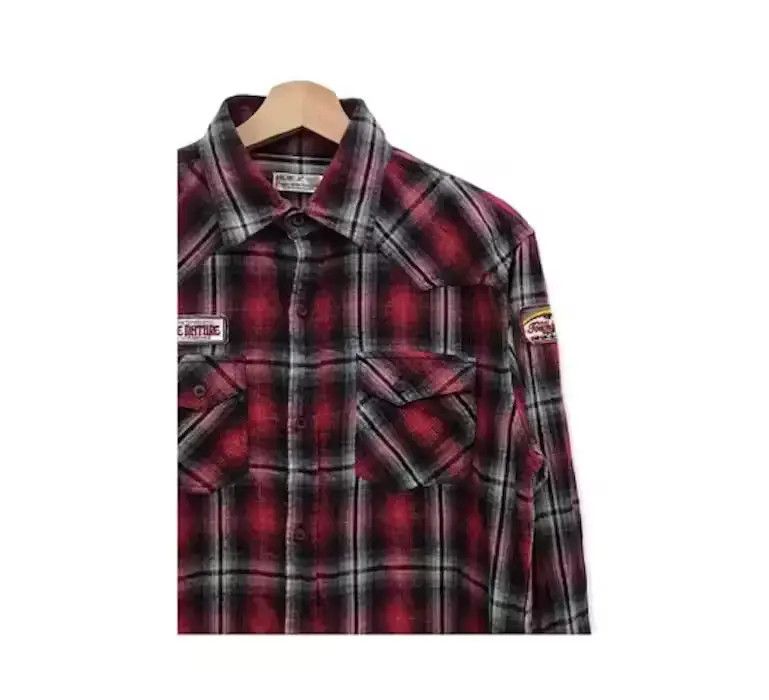 Flannel Japanese Brand Vache Plaid tartan Flannel Shirt 👕 Size US S / EU 44-46 / 1 - 4 Thumbnail