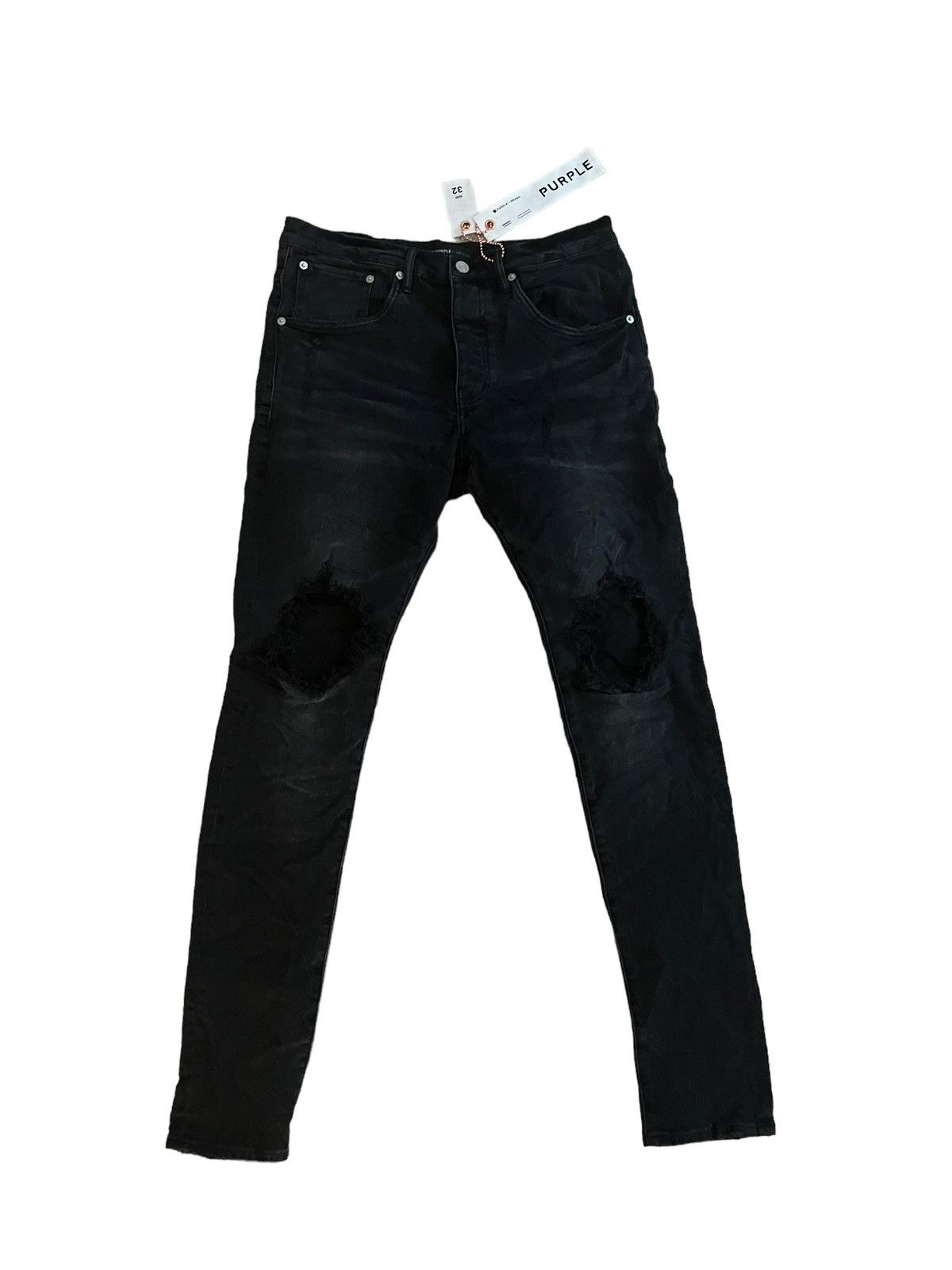 image of Jeans Mens Drop Fit P002 Black Size 32/32