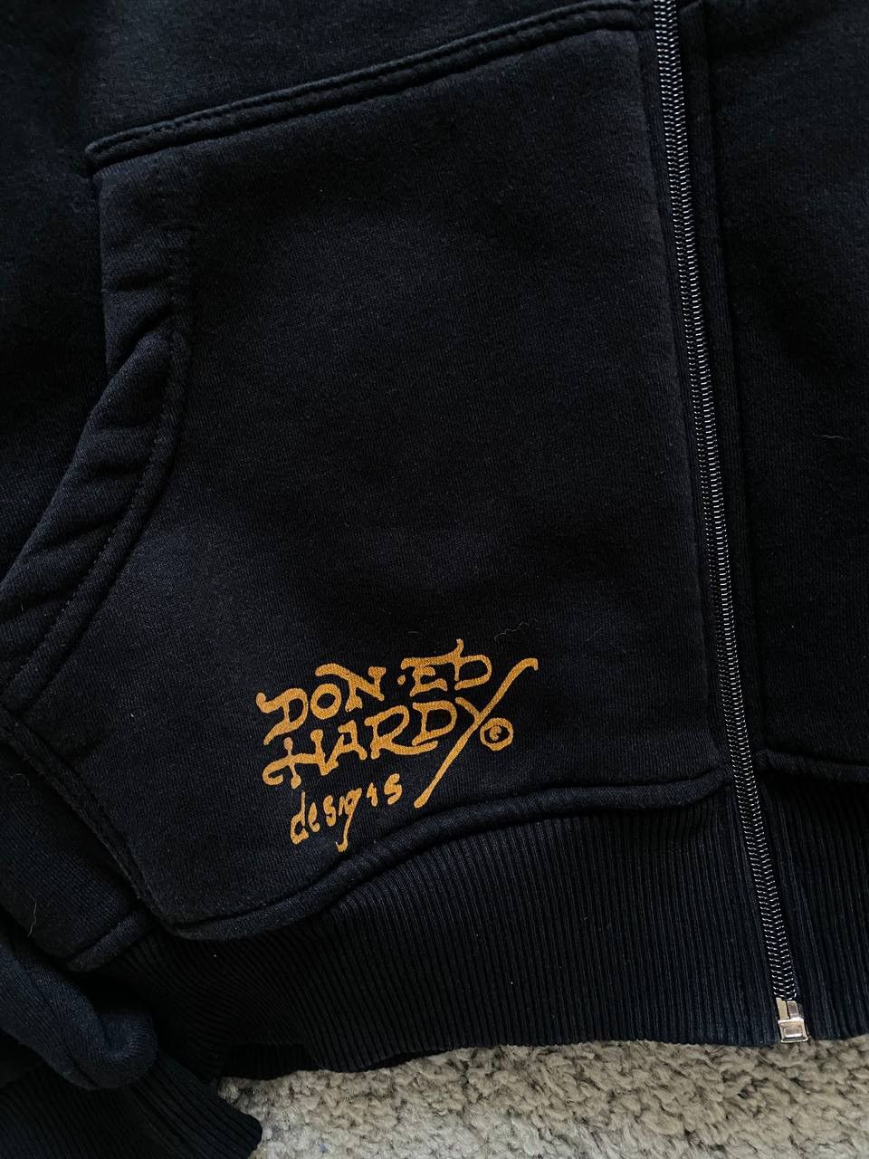 Christian Audigier × Ed Hardy × Vintage ❄️ VINTAGE ED HARDY Y2k ZIP UP HOODIE 🔥 Size US S / EU 44-46 / 1 - 5 Thumbnail
