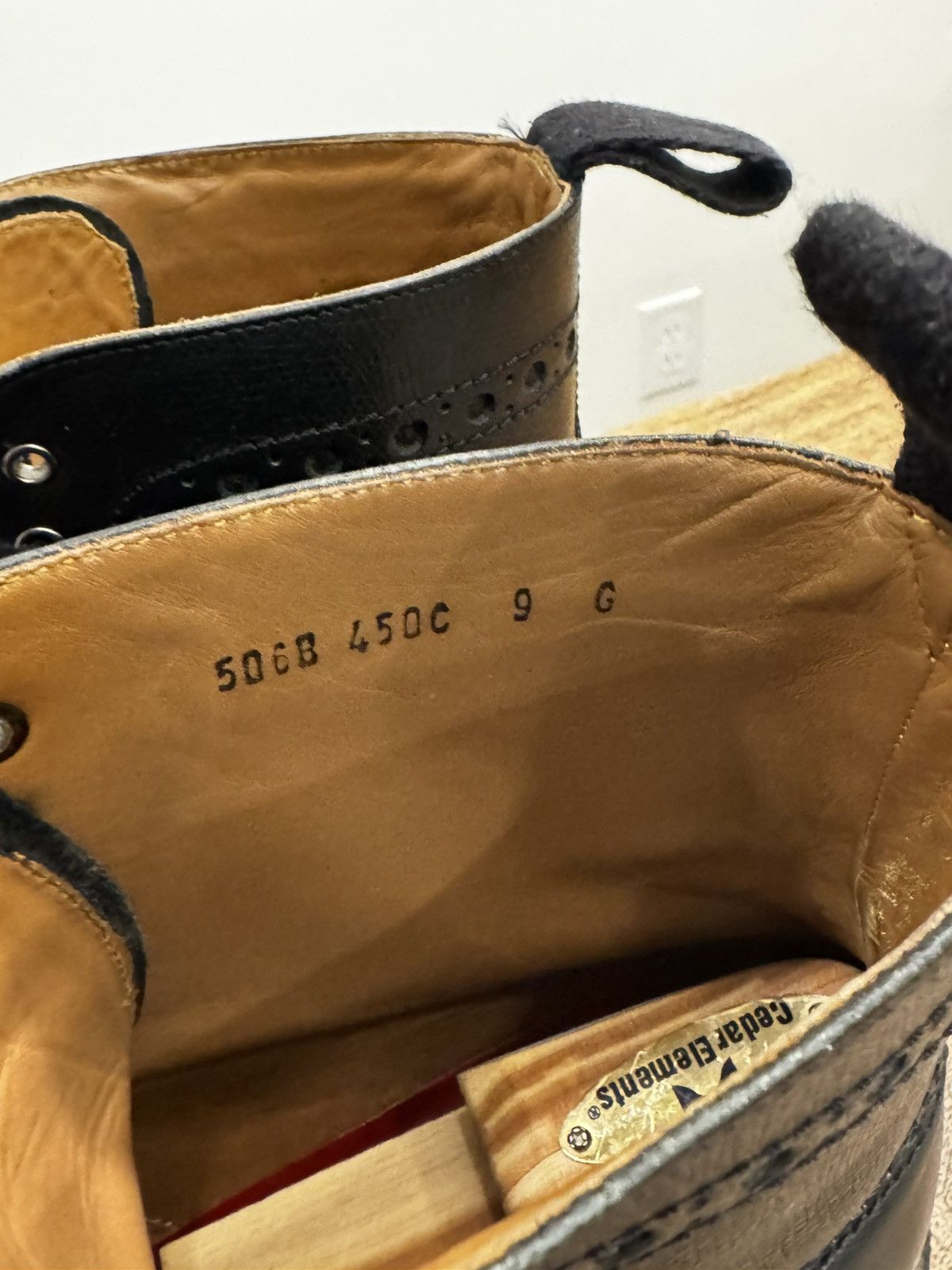 Grenson Grenson Fred Brogue Boots Black – UK 9 G, 8/10 Size US 10 / EU 43 - 10 Thumbnail