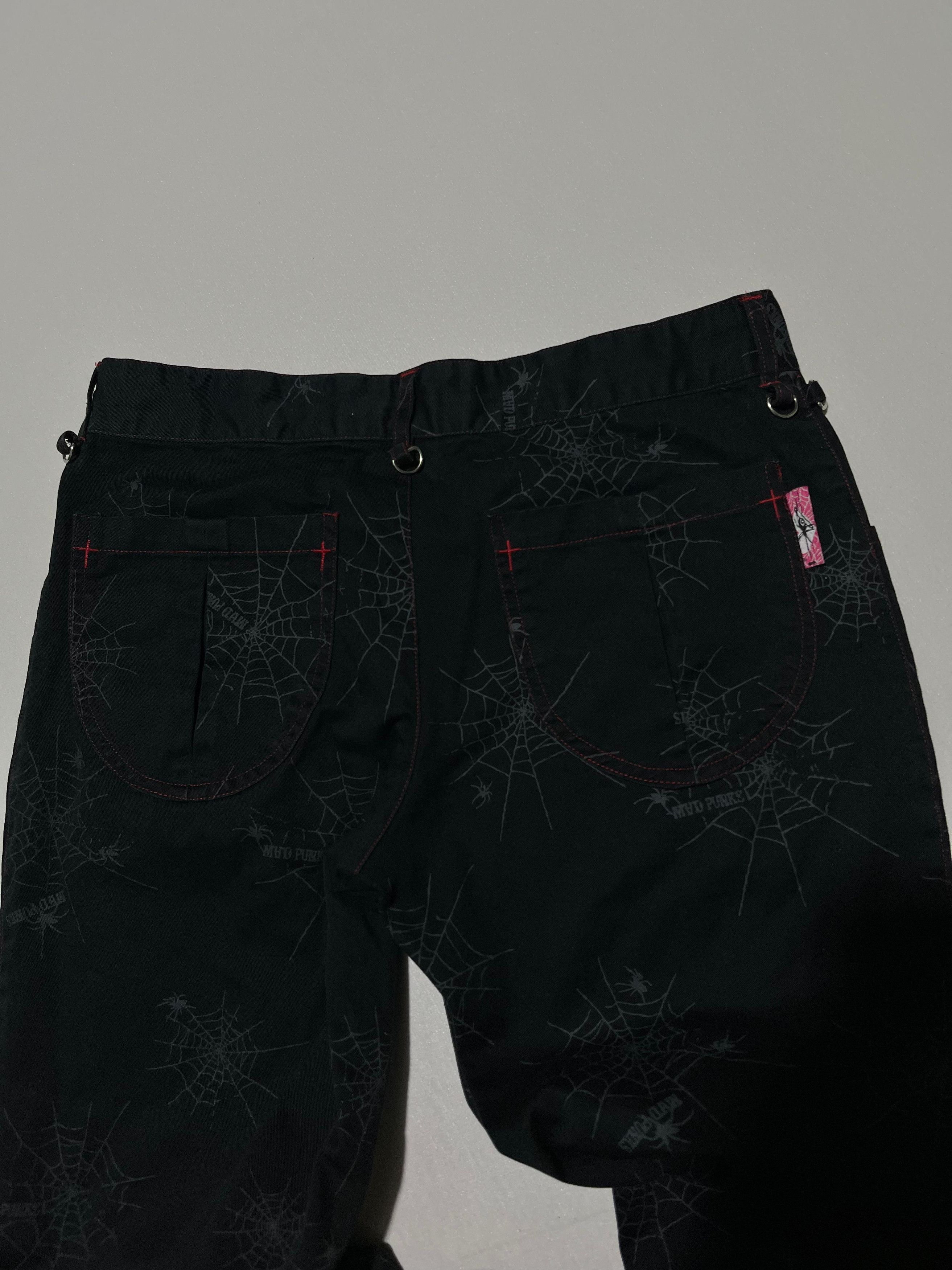 Japanese Brand 💥Rare💥Mad Punk Spider Bondage Pants Size US 30 / EU 46 - 5 Thumbnail
