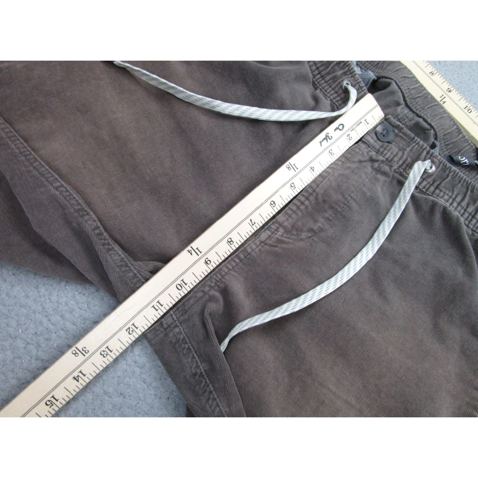 Vuori Vuori Pants Mens 36x28 Brown Corduroy Jogger Elastic Waist Drawstring Stretch Casual Travel Size US 33 - 6 Thumbnail