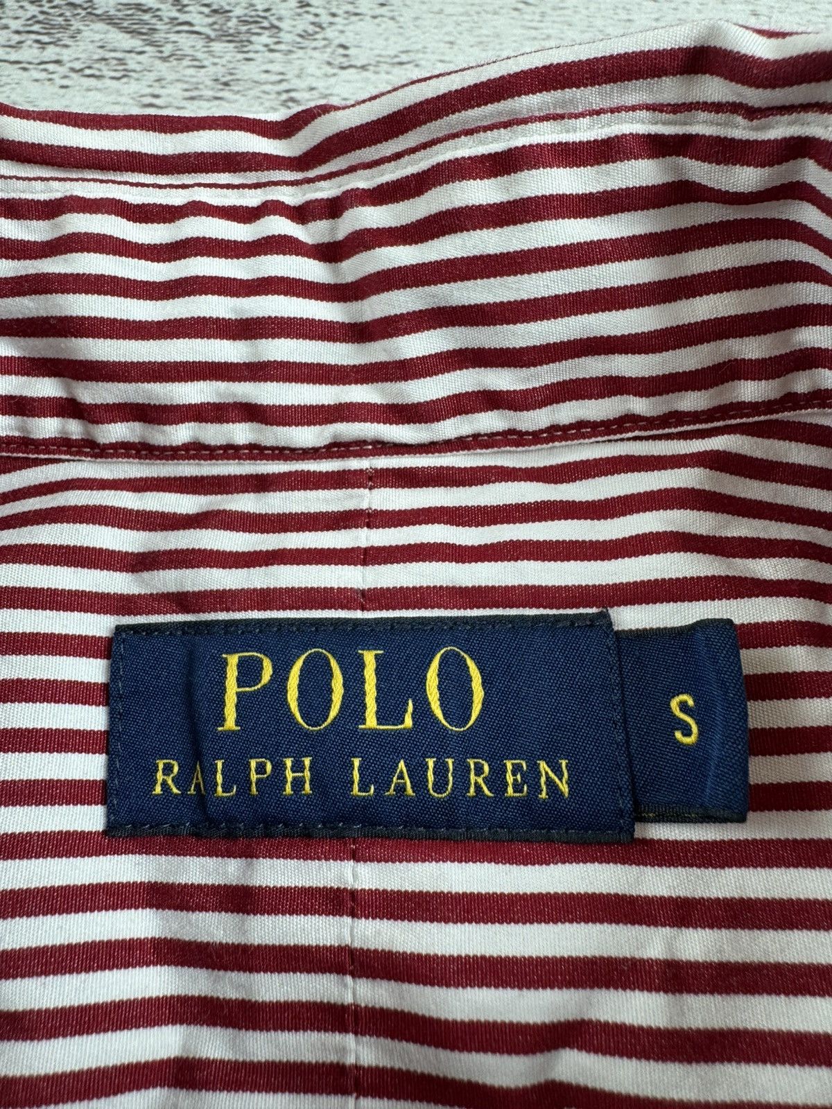 Polo Ralph Lauren Polo Ralph Lauren Cherry Striped Longsleeve Button Shirt Size US S / EU 44-46 / 1 - 9 Thumbnail