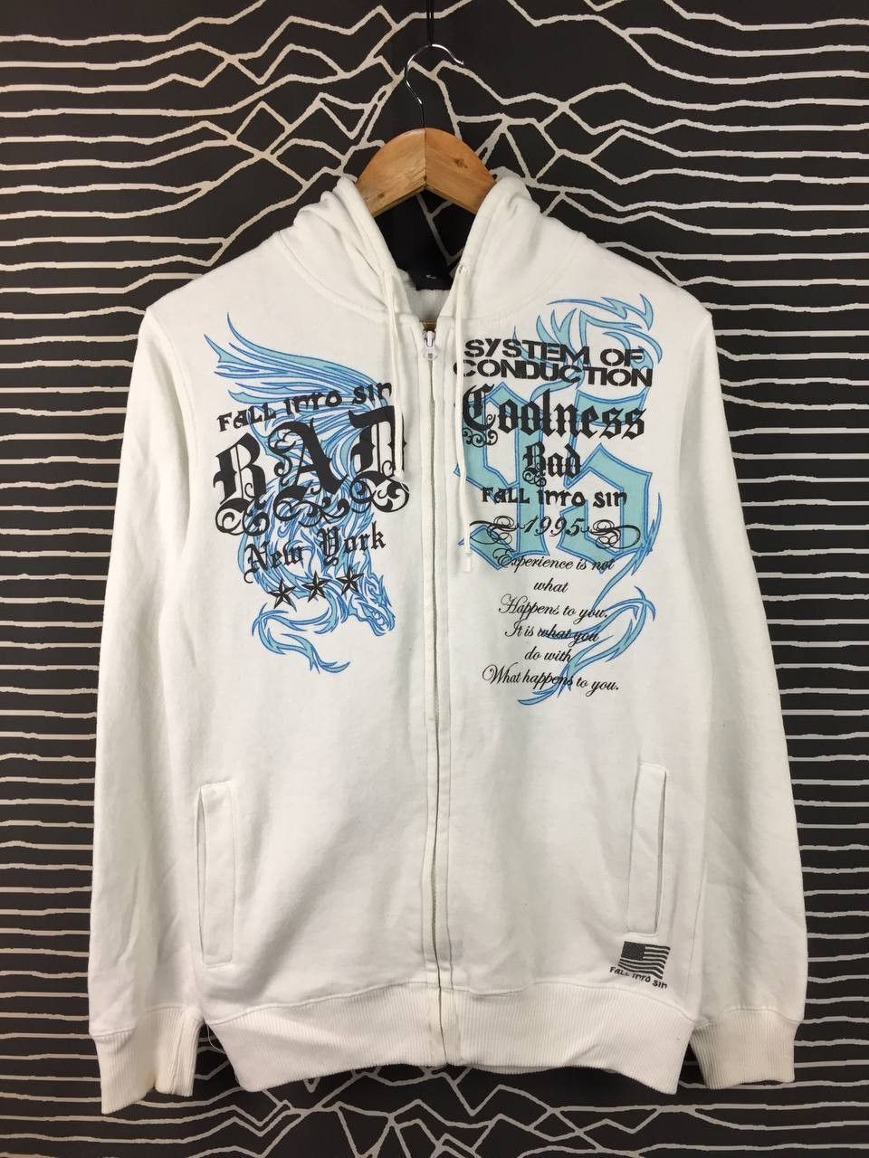 Japanese Brand Rude Garret System of Conduction Gothic Graphic Hoodie Size US M / EU 48-50 / 2 - 1 Thumbnail