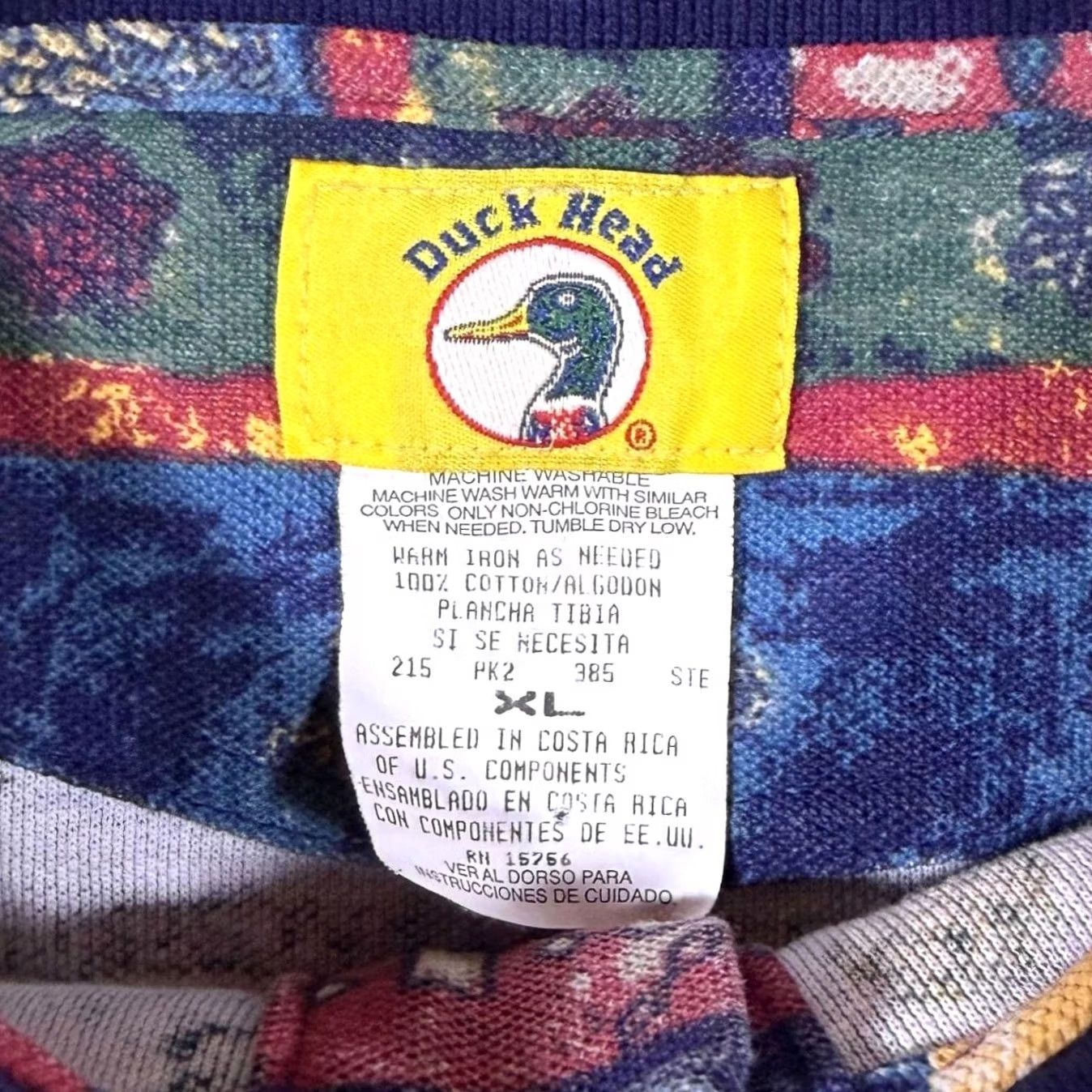 Vintage VINTAGE Duck Head Polo Shirt XL Multicoloured Long Sleeve Shirt Mens Size US XL / EU 56 / 4 - 3 Thumbnail