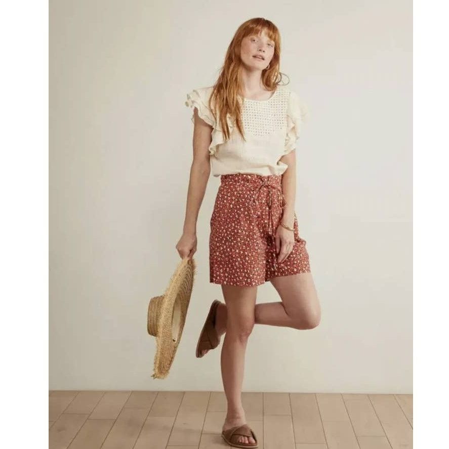 Anthropologie New Anthropologie THE ODELLS Malmo Belted Beach Shorts Sz 6 Size 28" / US 6 / IT 42 - 4 Thumbnail