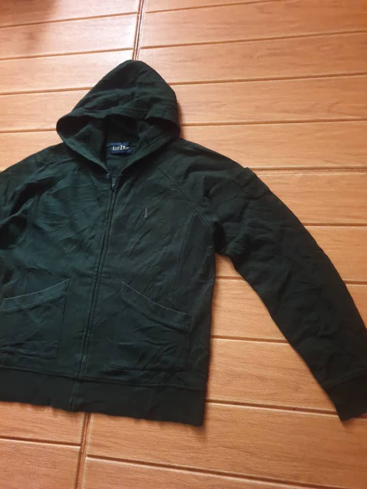Japanese Brand East boy green colour hoodie sweater Size US S / EU 44-46 / 1 - 8 Thumbnail