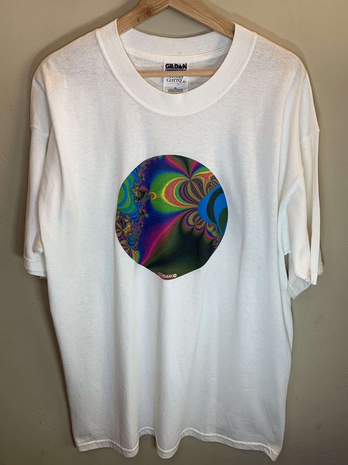 Vintage *RARE* Vintage 90’s Fractal Art CitiBank Promo T-Shirt - XL Size US XL / EU 56 / 4 - 1 Thumbnail