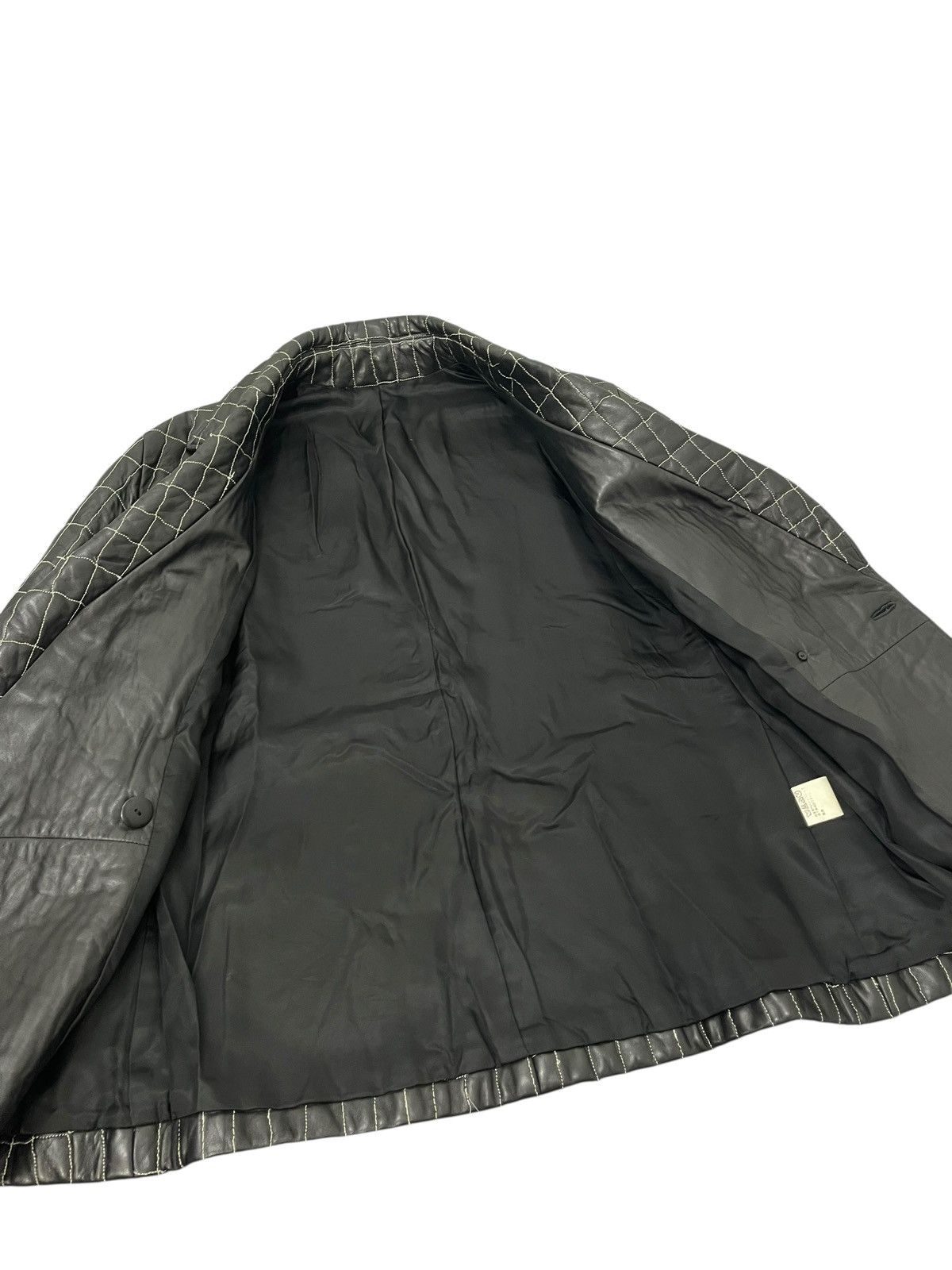 Comme des Garcons × Stussy Vintage Leather Jacket Blazer Unknown Japan julius dior 7🟩2 Size US M / EU 48-50 / 2 - 7 Thumbnail