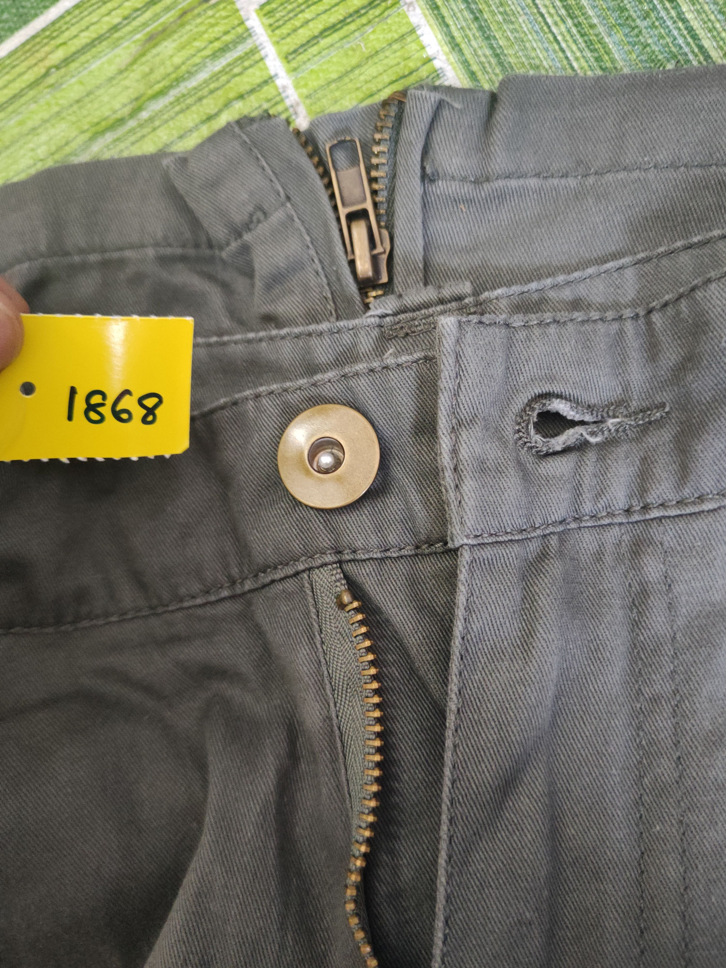 Japanese Brand DL Improves Dark Gray Multipocket Cargo Pants #1868 Size US 31 - 15 Thumbnail