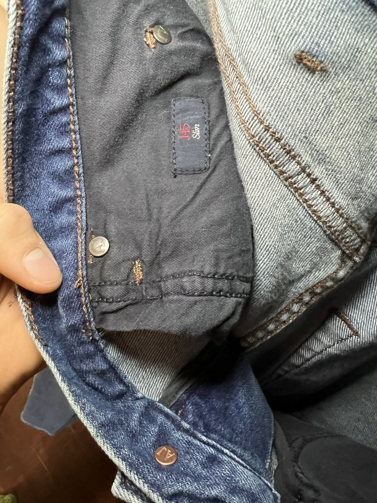 Armani Armani Jeans J45 slim fit faded blue jeans Size US 32 / EU 48 - 8 Thumbnail