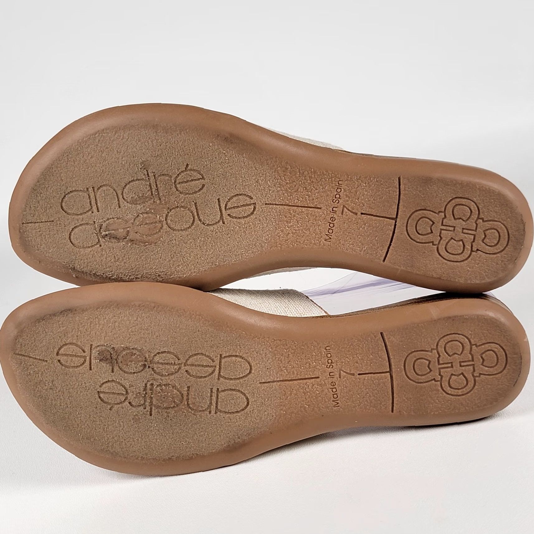 Vintage ANDRE ASSOUS Beige Slide Sandals Women’s 7M Slip On Flat Heel Beige Slide Sandals Women’s 7M Size US 7 / IT 37 - 7 Thumbnail