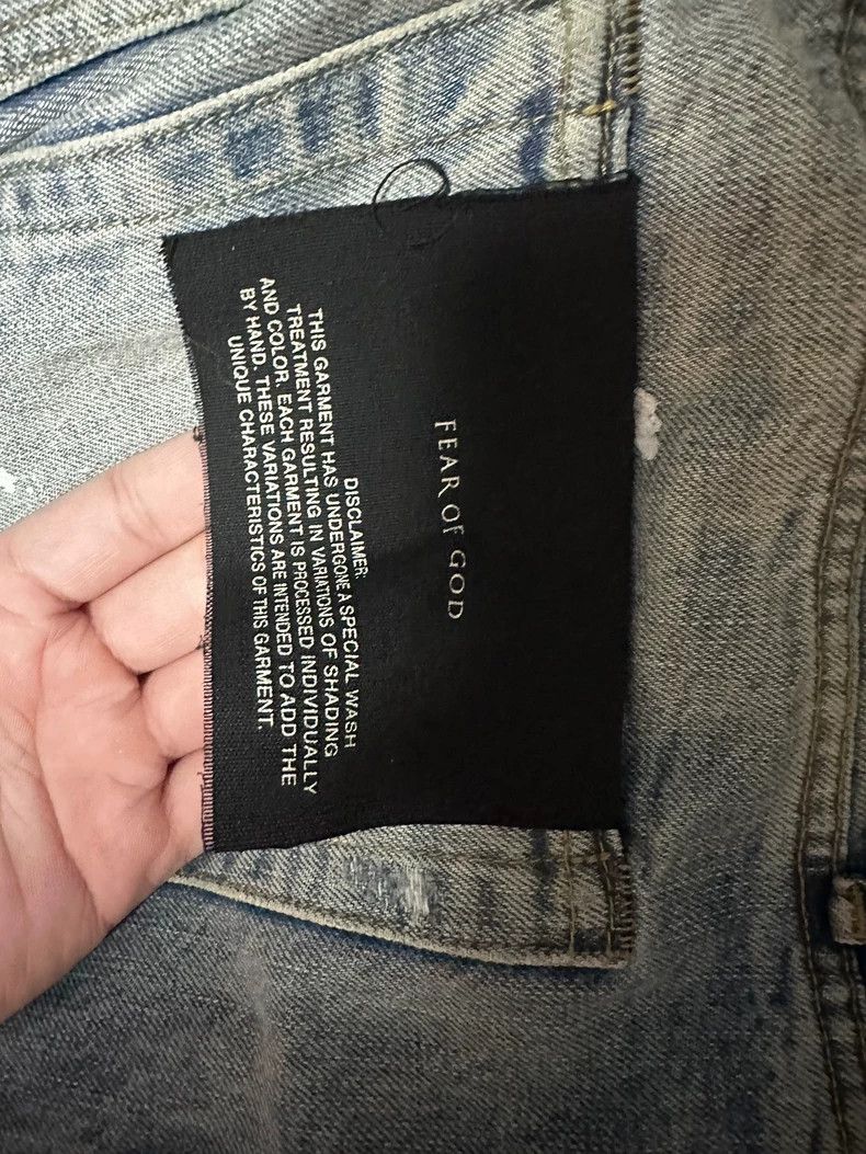 Fear of God Fear of God Blue splash ink Size US 35 - 4 Thumbnail