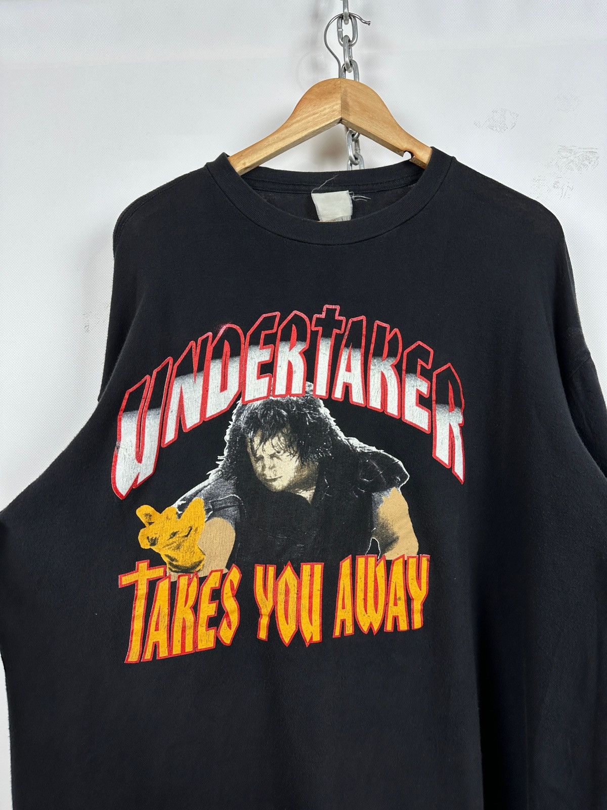 Vintage Vintage Undertaker Takes You Away WWE Wrestling T-Shirt Size US XXL / EU 58 / 5 - 11 Thumbnail