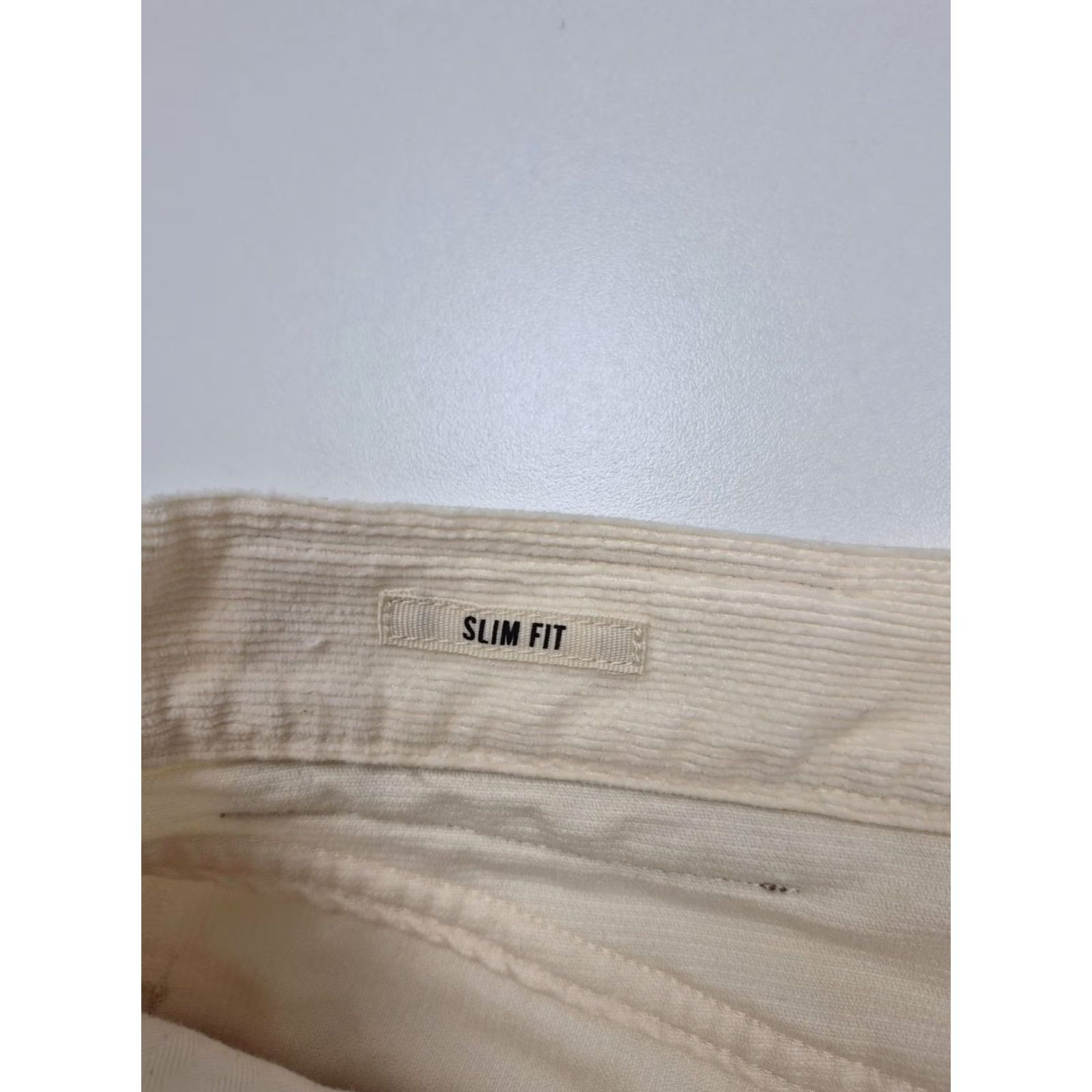 Todd Snyder Todd Snyder Pants Mens 31x30 White Corduroy Chino Slim Fit Stretch Casual Size US 31 - 5 Thumbnail