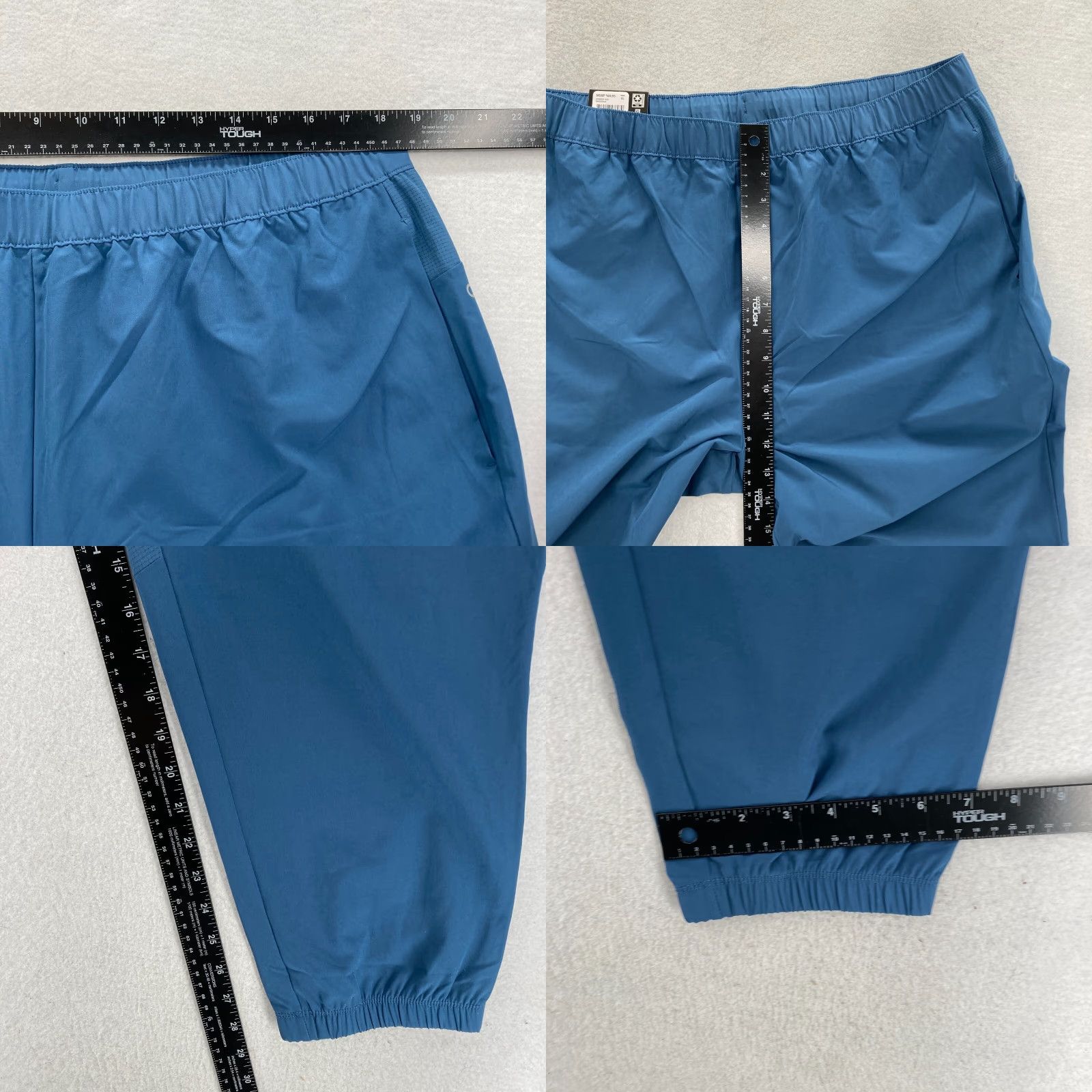 Gap Gap Fit Joggers Mens XL Blue Stretch Woven Fabric Drawstring Tapered Pants Size US 36 / EU 52 - 8 Thumbnail
