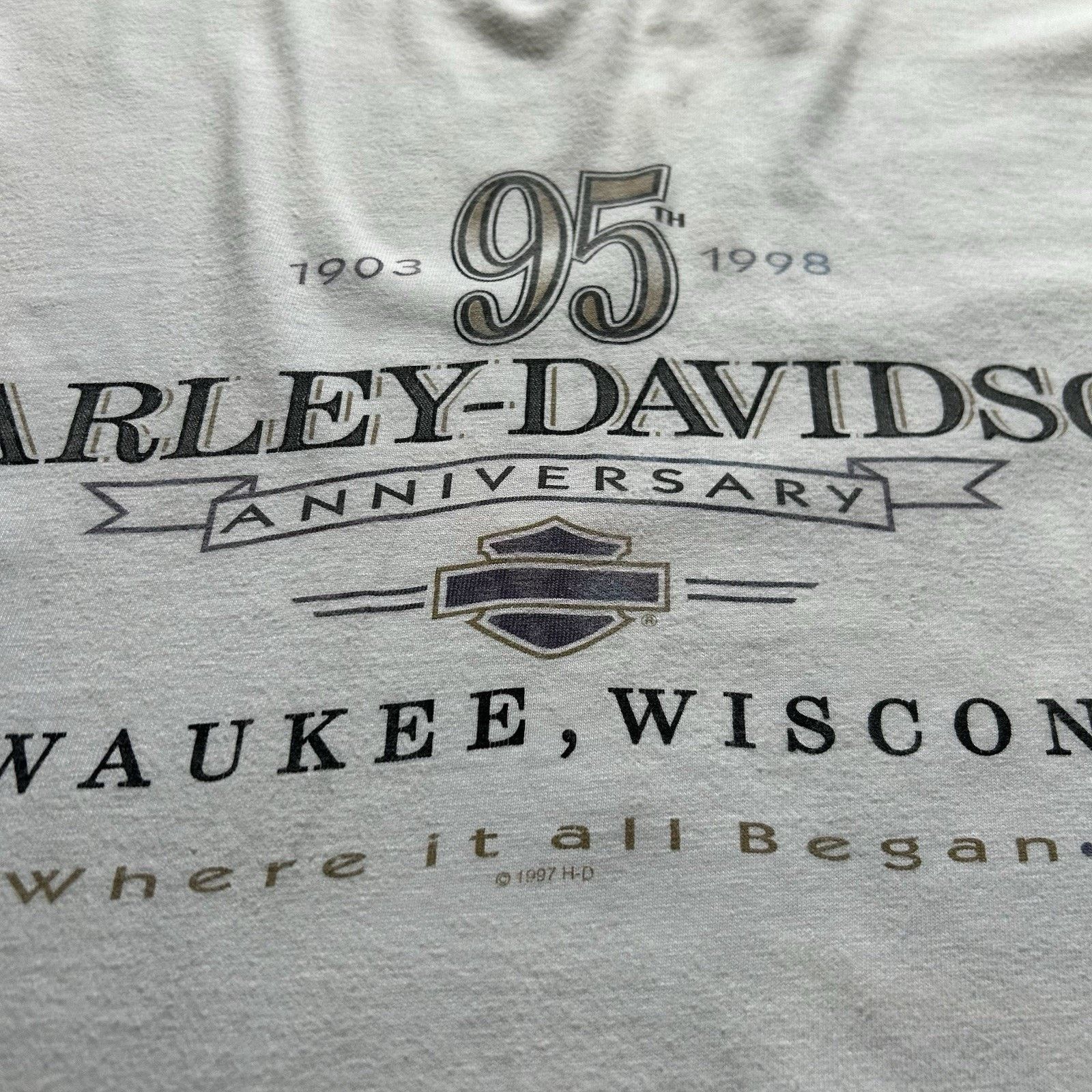Harley Davidson × Vintage Vintage Harley Davidson Shirt XL USA 1998 90s Motorcycle Art Size US XL / EU 56 / 4 - 5 Thumbnail