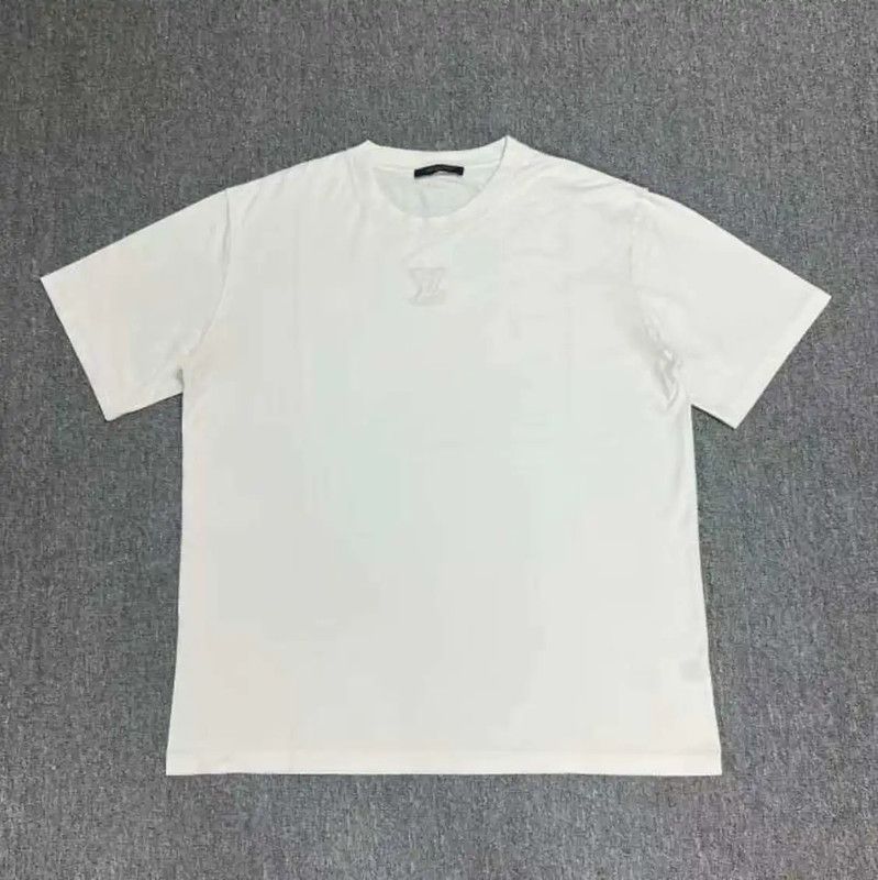 Louis Vuitton Louis Vuitton White Cotton XXL Men's T-Shirt 0089 Size US XXL / EU 58 / 5 - 1 Thumbnail