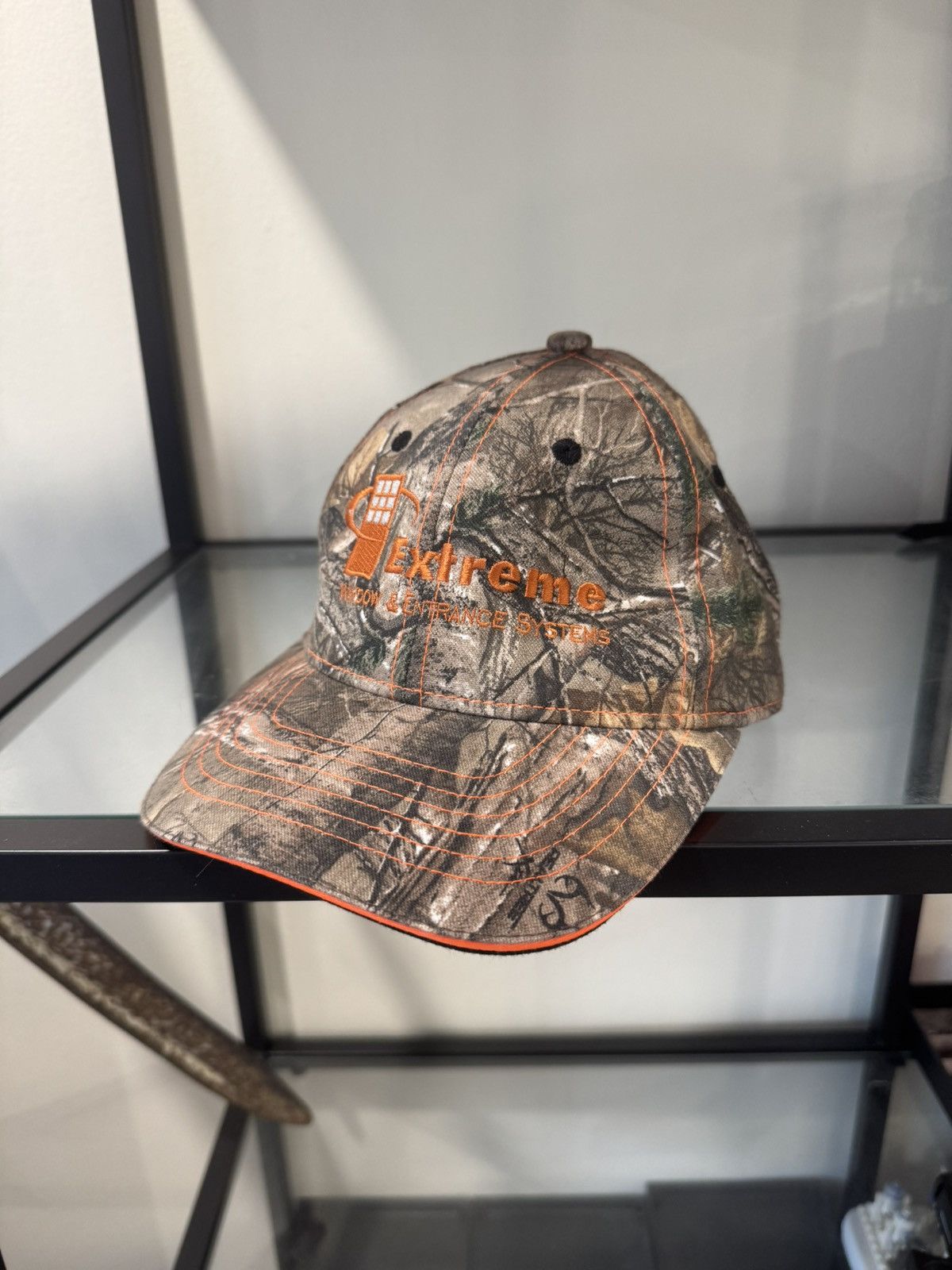 Realtree AJM RealTree Camo Hat Vintage Orange Stich Extreme Window Size ONE SIZE - 1 Thumbnail