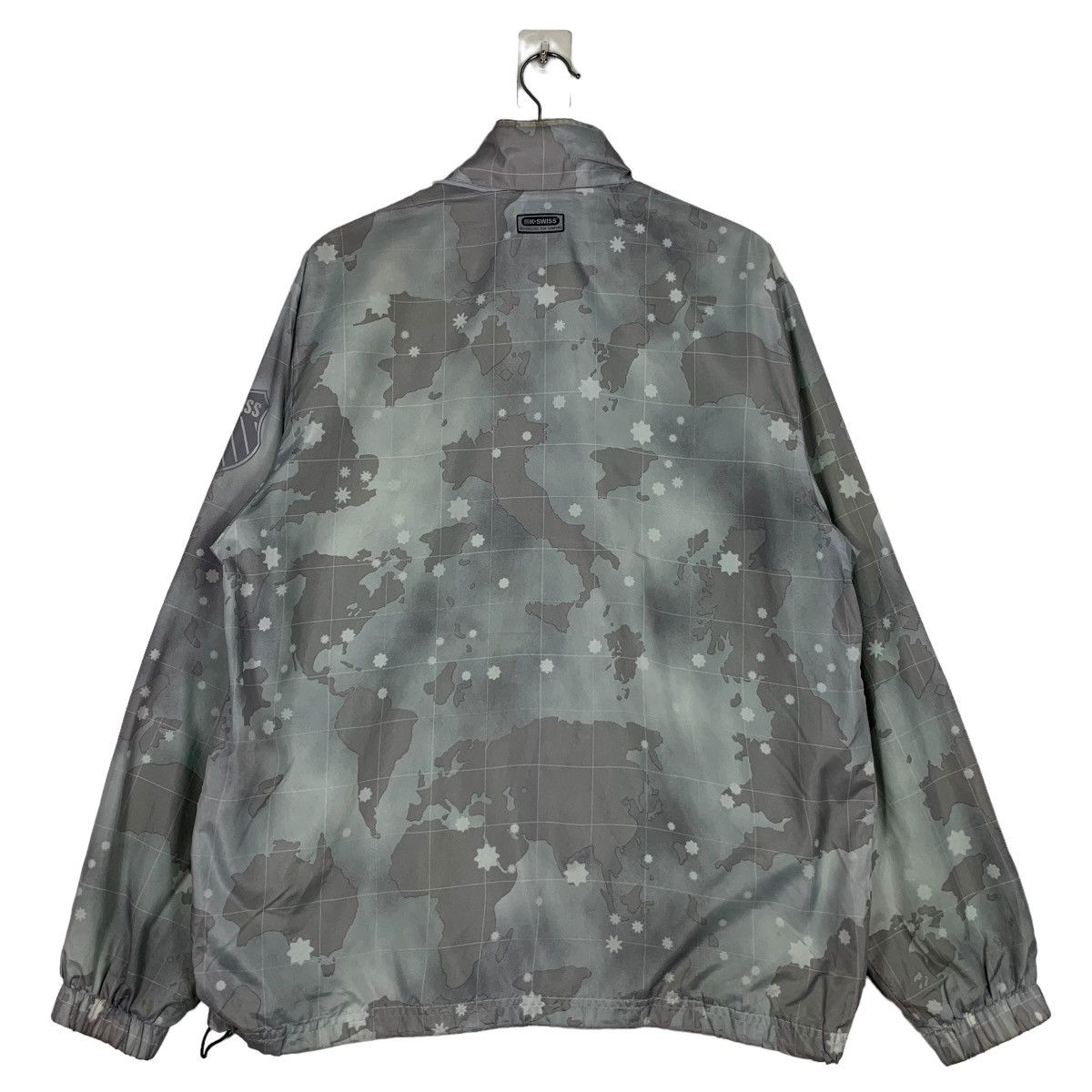 Japanese Brand K.SWISS Athletic Movement Big Logo Camo Light Jacket 0114-C6 Size US L / EU 52-54 / 3 - 8 Thumbnail