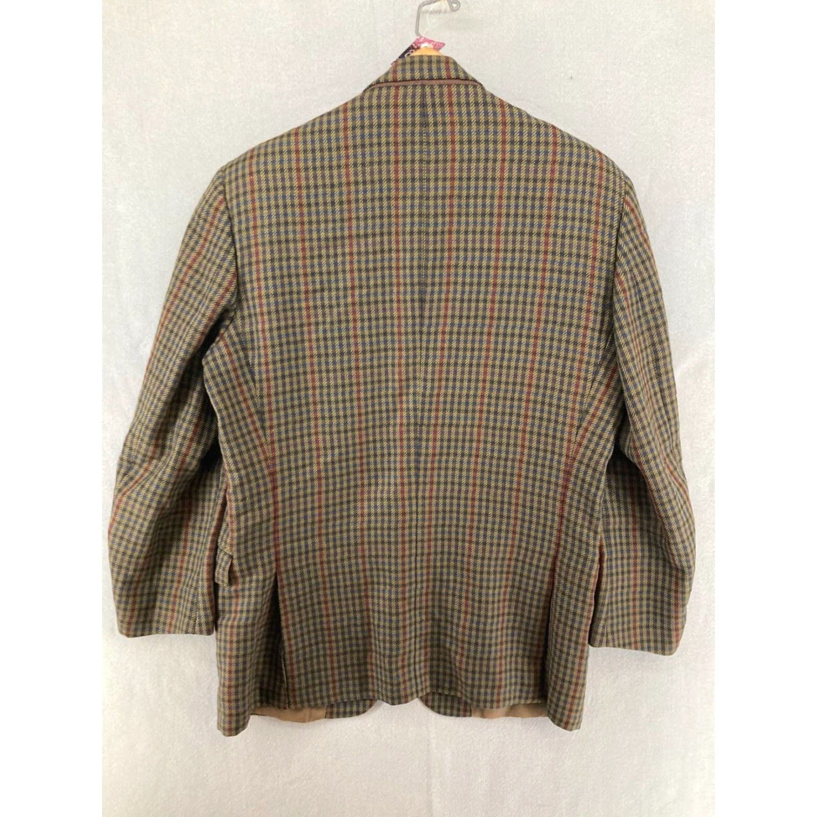 Vintage VINTAGE Hield Brothers Sport Coat Mens Brown Plaid Wool Jacket Size 43 Italian Made Classic Fit Size US XS / EU 42 / 0 - 6 Thumbnail
