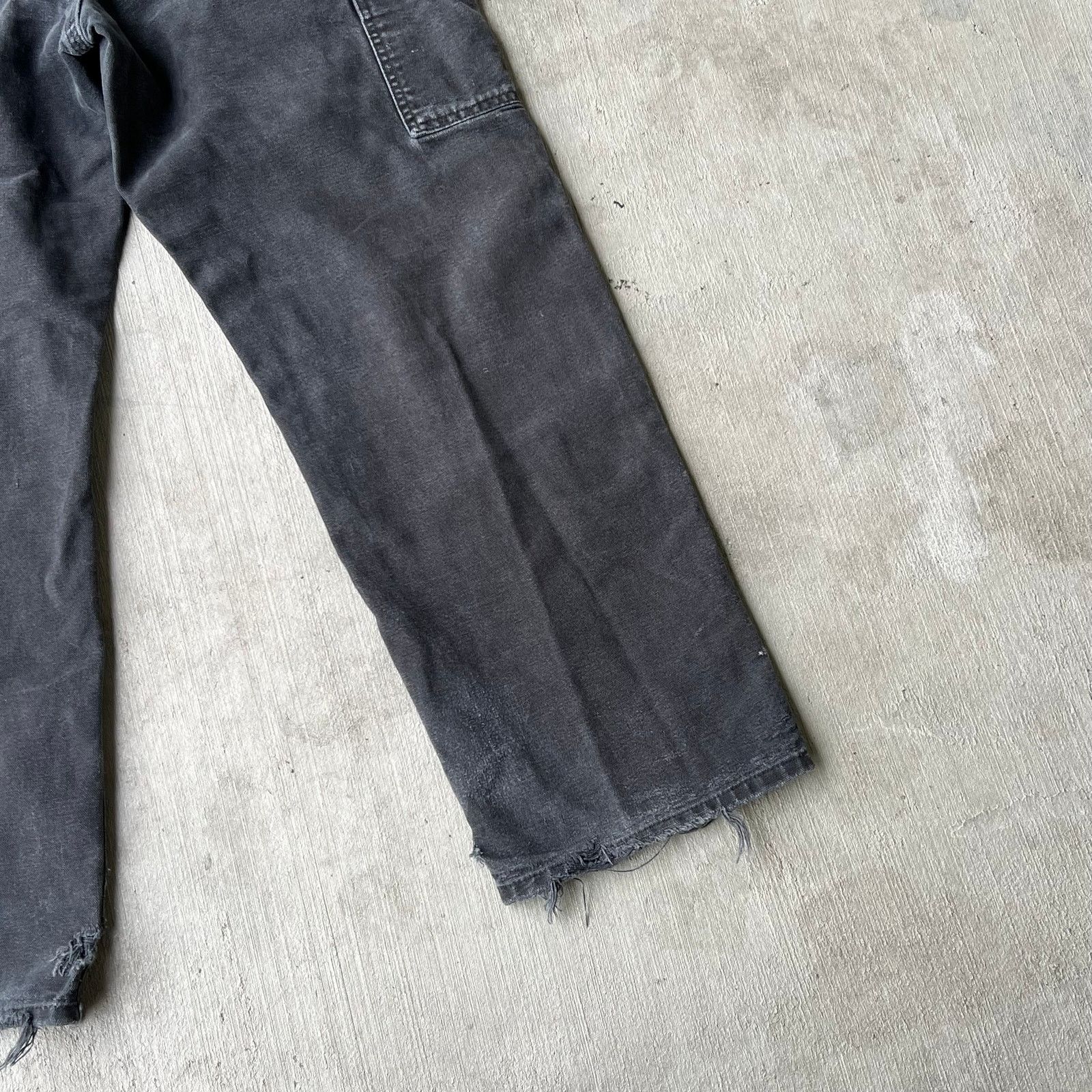 Carhartt × Vintage Carhartt faded black double knee work wear carpenter pants Size US 31 - 9 Thumbnail