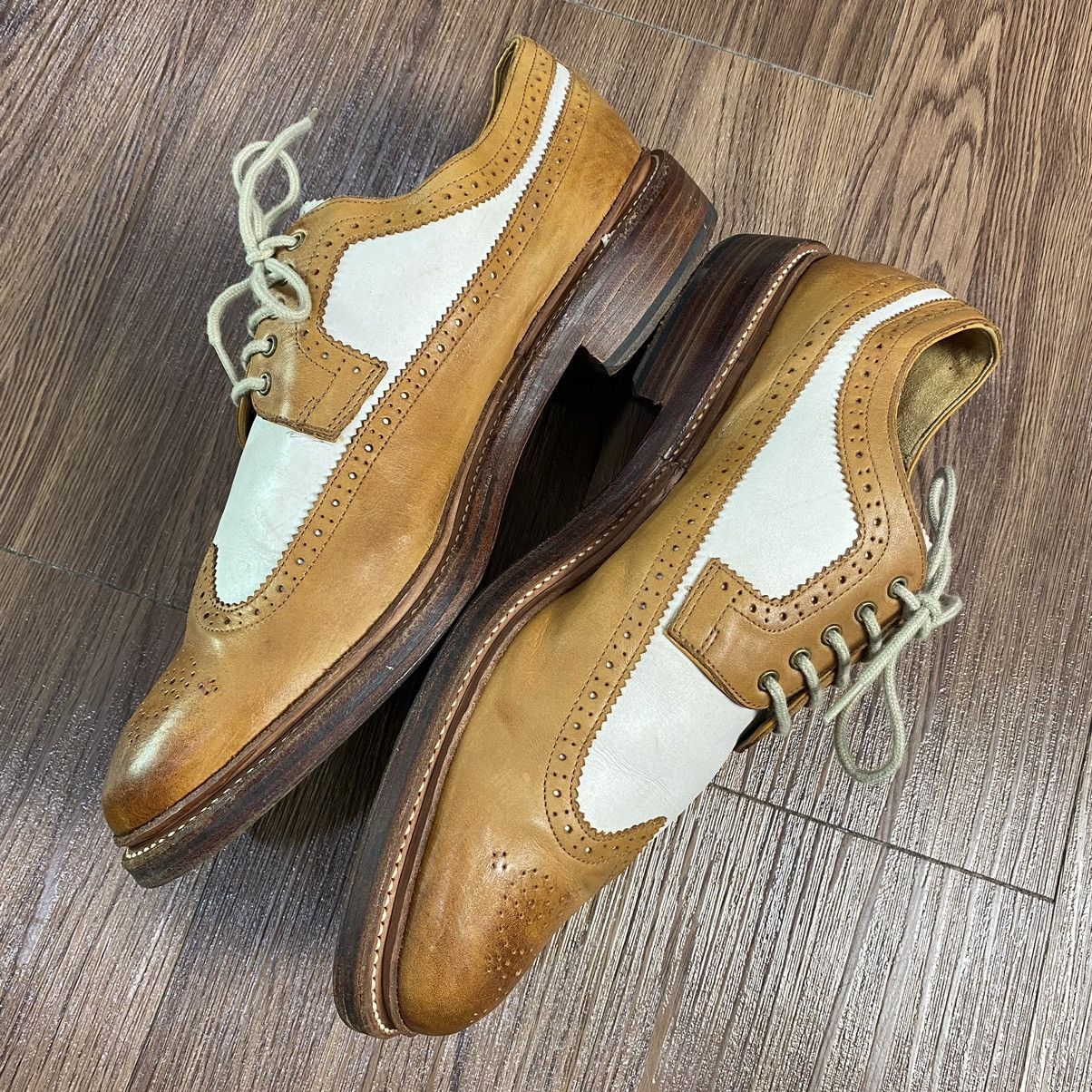 Grenson GRENSON Leather Wing Tip Brogues Two Tone 51902325 Size US 10 / EU 43 - 4 Thumbnail