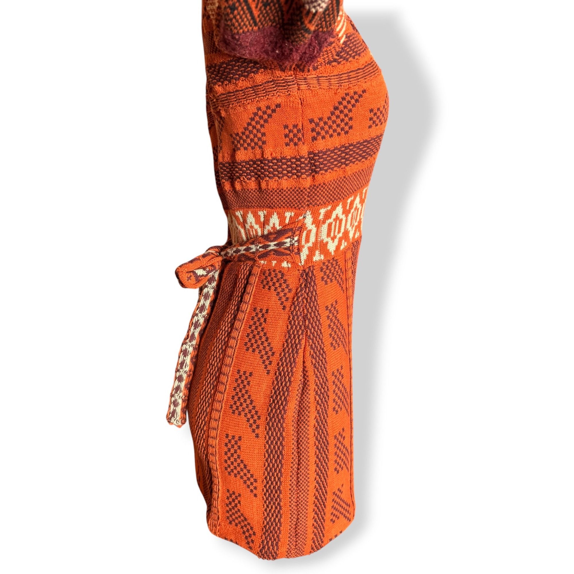 Free People Free People Orange Knit Boho Sweater Dress XS Bell Sleeves T Size XS / US 0-2 / IT 36-38 - 11 Thumbnail