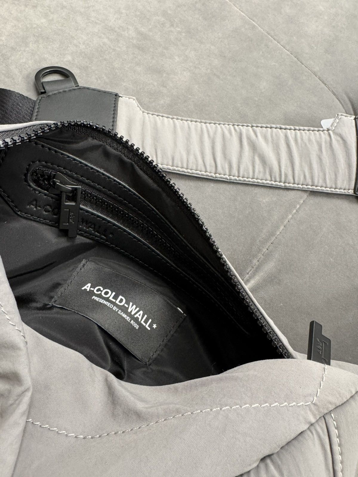 A-COLD-WALL* NWT Technical Logo Waist Bag - Grey, OS Size ONE SIZE - 4 Thumbnail
