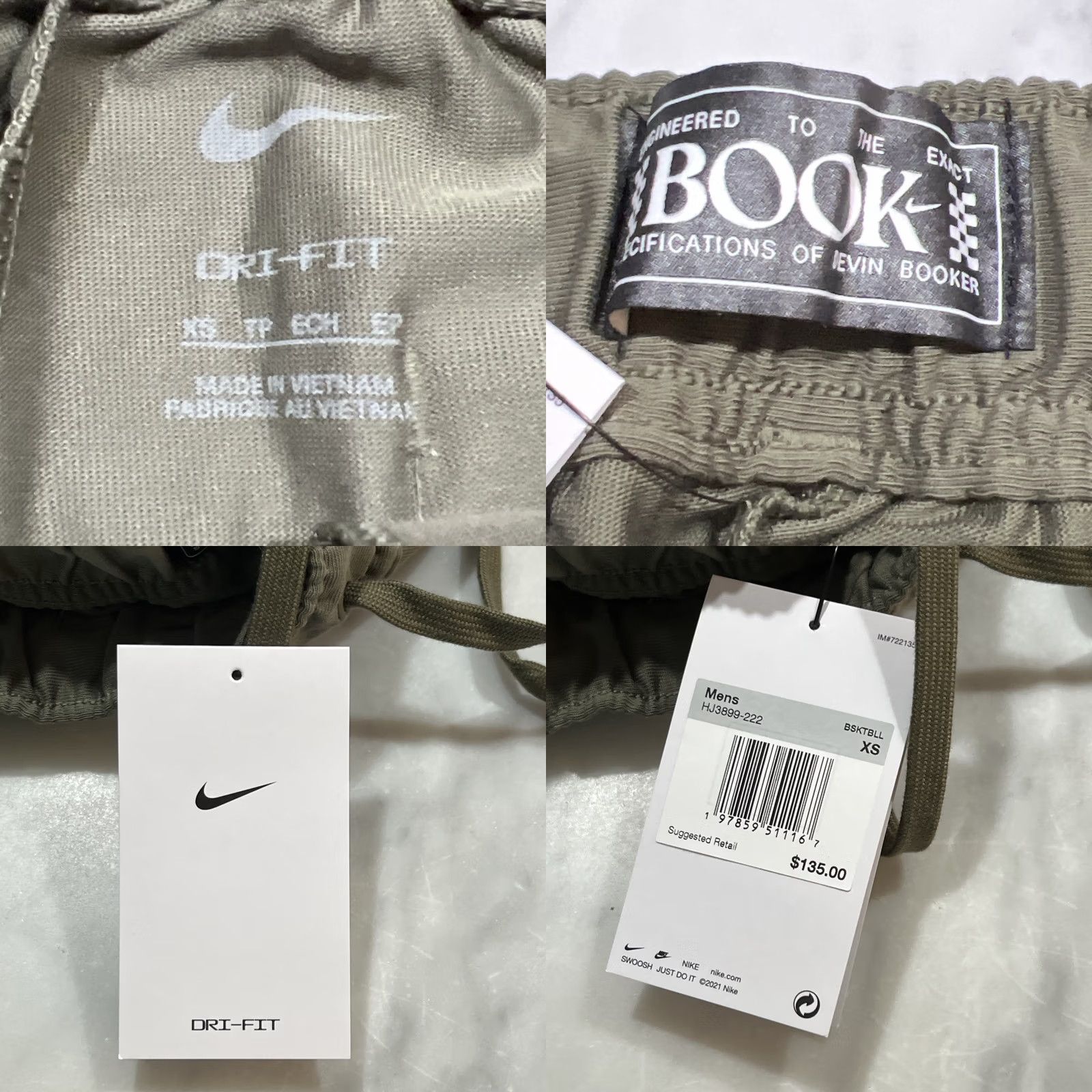 Nike Nike Devin Booker Dri-FIT Tear Away Pants Men Size XS Olive Green HJ3899-222 NWT Size US 27 - 10 Thumbnail