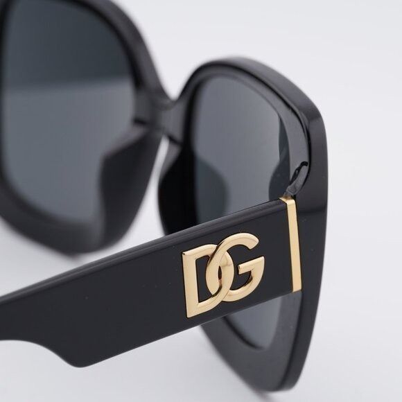 Dolce & Gabbana Dolce & Gabbana DG4513 501/87 Sunglasses Shiny Black Square Size ONE SIZE - 5 Thumbnail