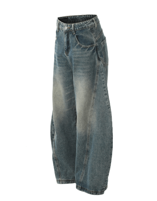 Japanese Brand × Jean American retro casual loose versatile washed scimitar jeans Size US 32 / EU 48 - 2 Thumbnail