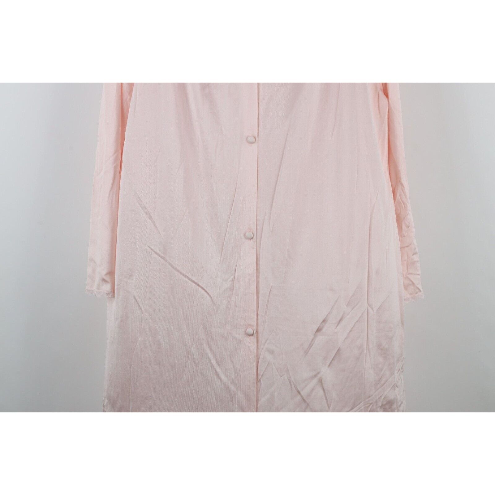Vintage Vintage 70s Vassarette Fairy Lace Flower Sheer Night Gown Size L / US 10 / IT 46 - 3 Thumbnail
