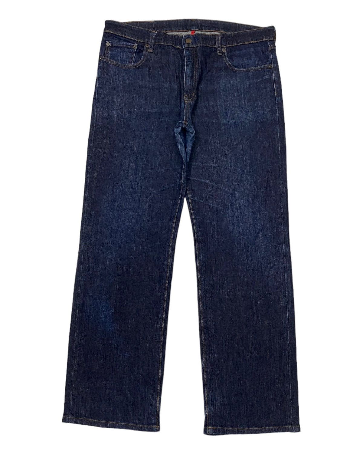 Japanese Brand × Uniqlo OG UNIQLO🔥BAGGY DISTRESSED DENIM JEANS Size US 37 - 1 Thumbnail