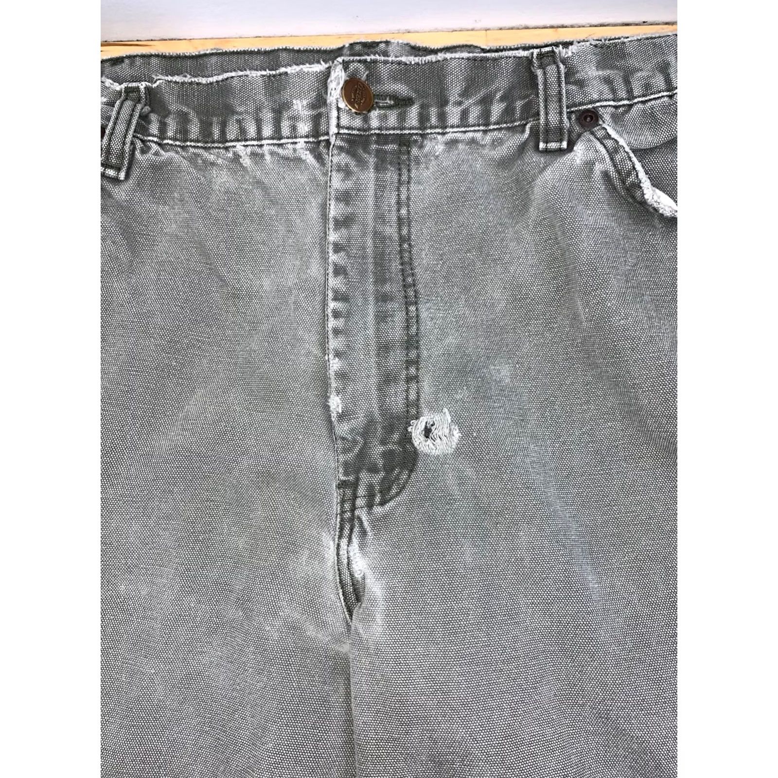 Dickies VINTAGE Dickies Carpenter Pants Men 36x30 Green Distress Workwear 13200 Size US 36 / EU 52 - 5 Thumbnail