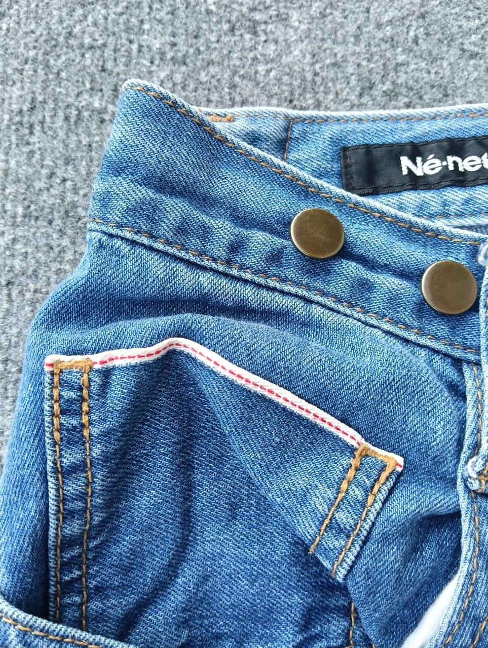 Ne-Net Né-net Selvedge by issey miyake Graphic Patch Denim Jeans Size US 31 - 5 Thumbnail