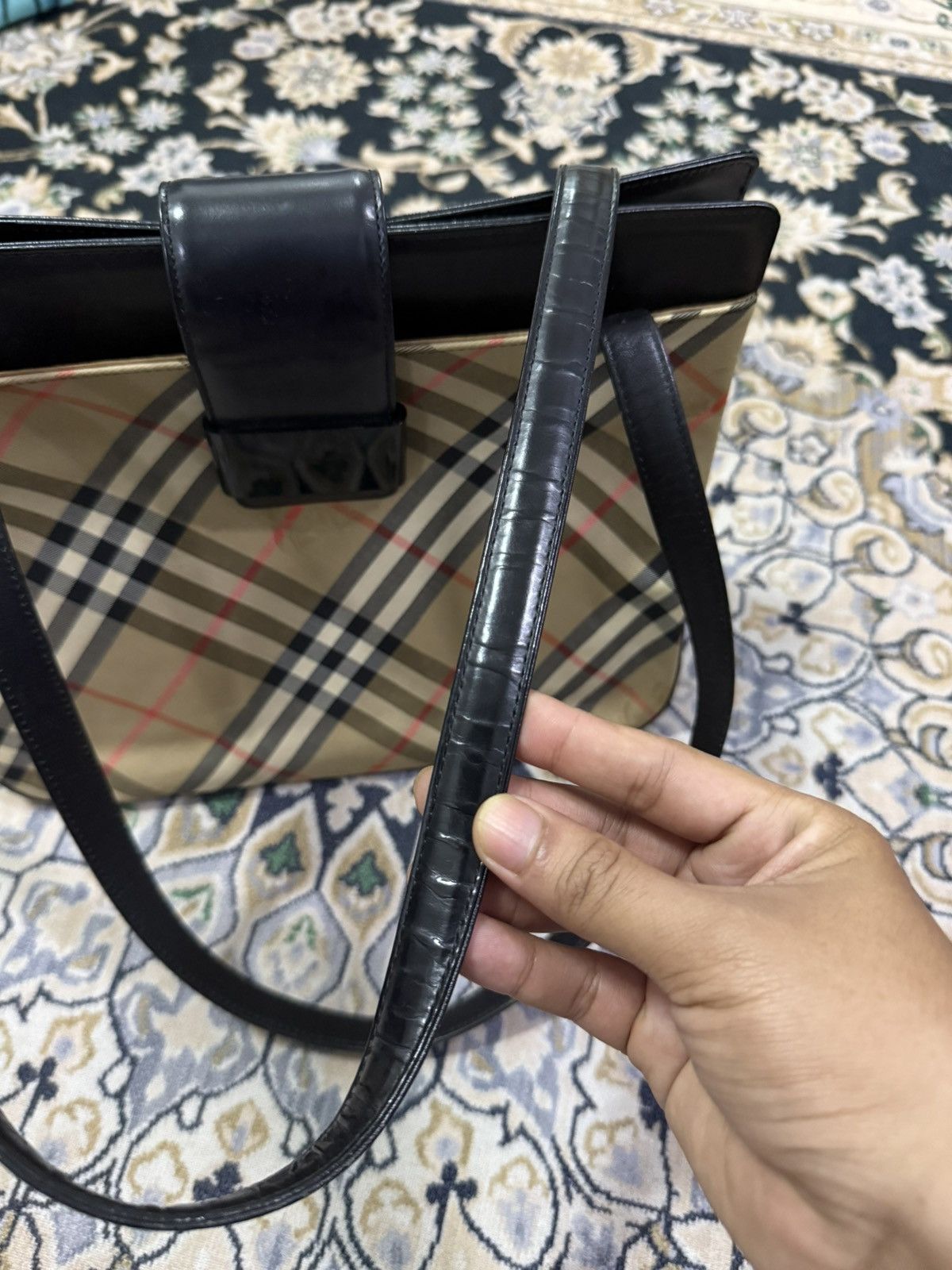 Burberry Vintage burberrys nova check handbag Size ONE SIZE - 5 Thumbnail