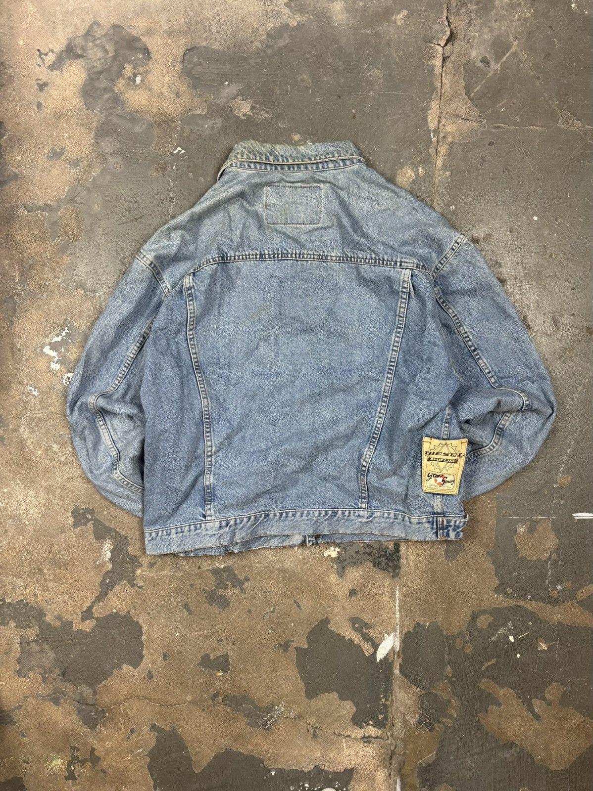 Diesel Vintage Diesel Denim Jacket Made in Italy Stars Series Boxy Size US L / EU 52-54 / 3 - 4 Thumbnail