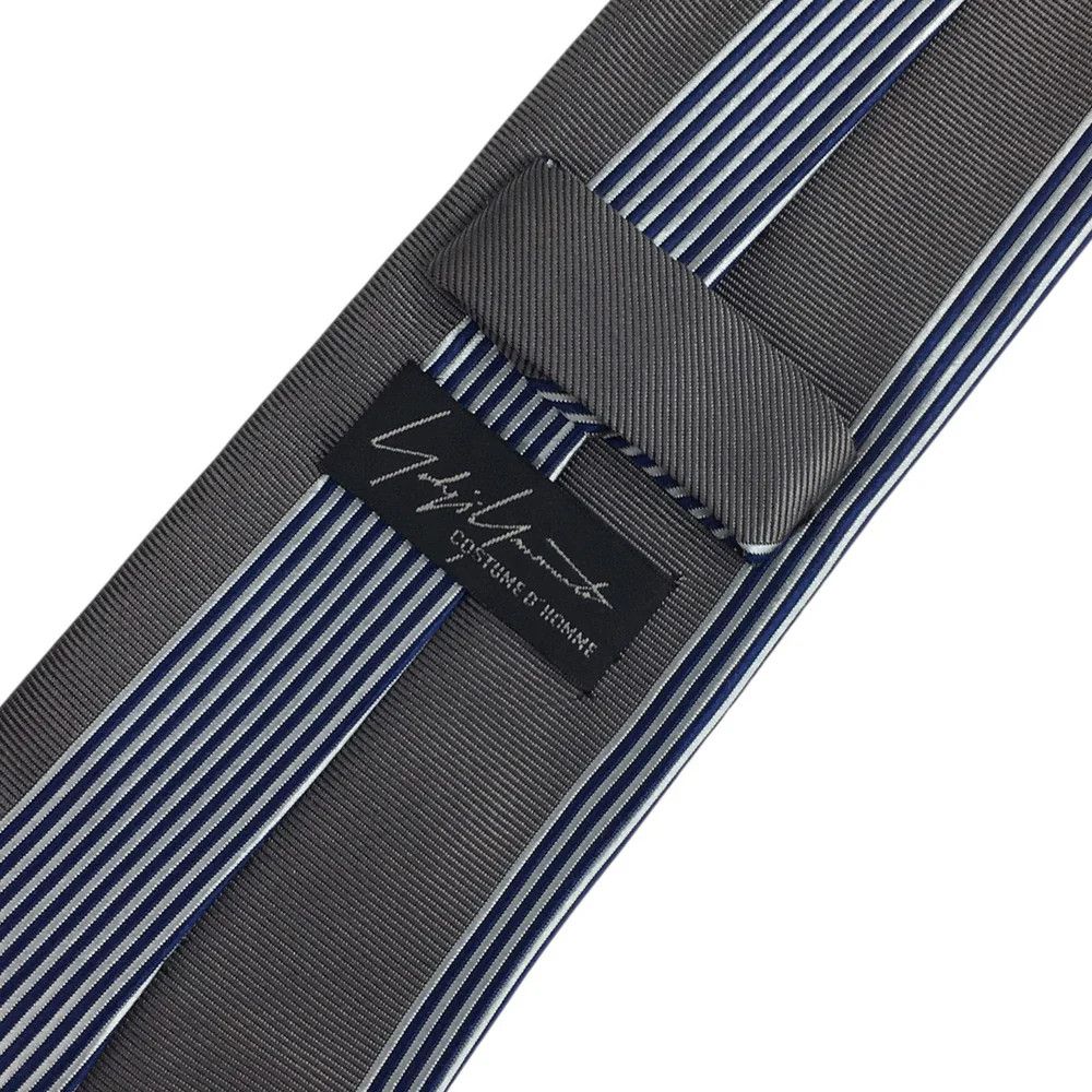 Yohji Yamamoto Yohji Yamamoto pour homme/Silk Striped Tie Size ONE SIZE - 5 Thumbnail