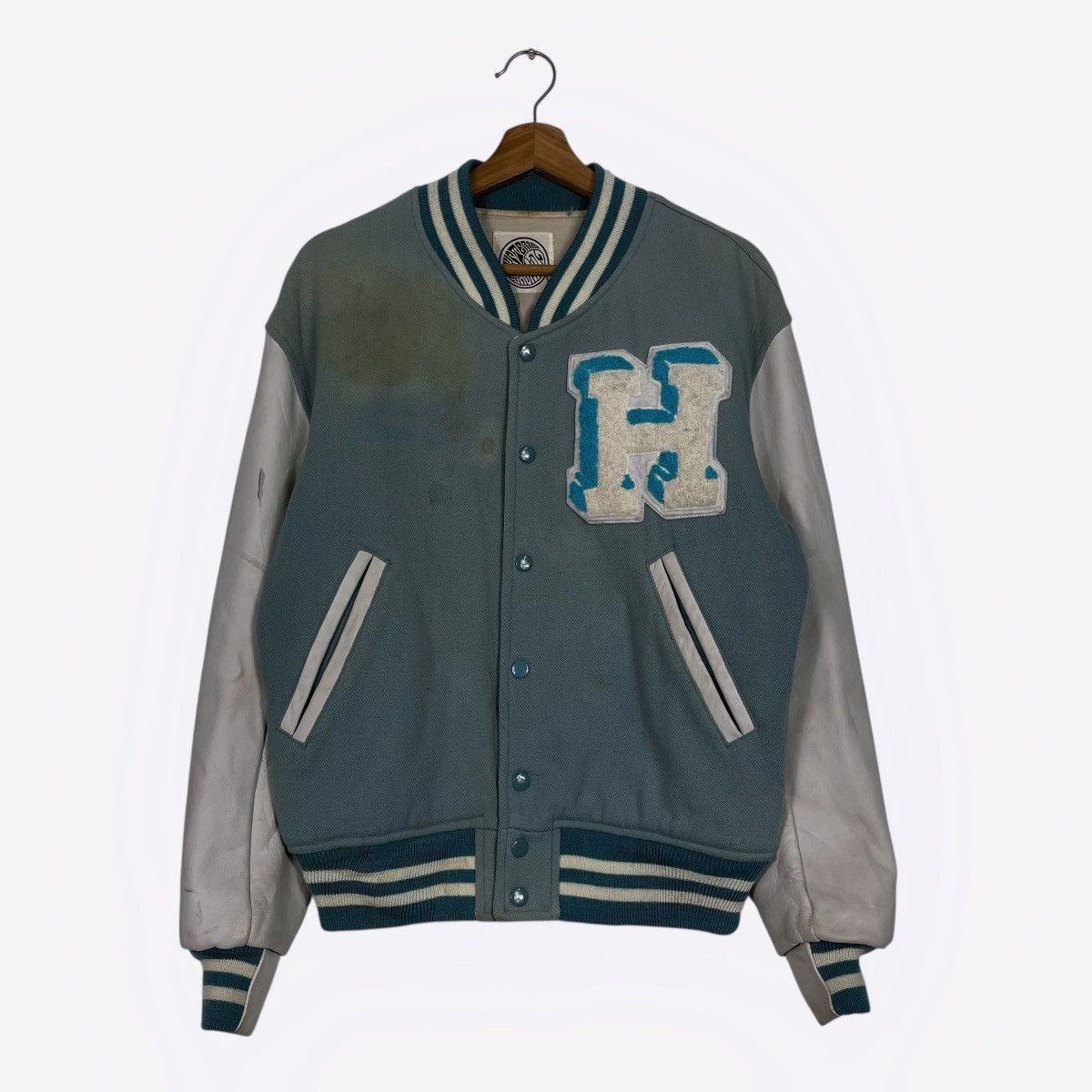 Hysteric Glamour Vtg Hysteric Glamour Leather Varsity Jacket Size US M / EU 48-50 / 2 - 3 Thumbnail