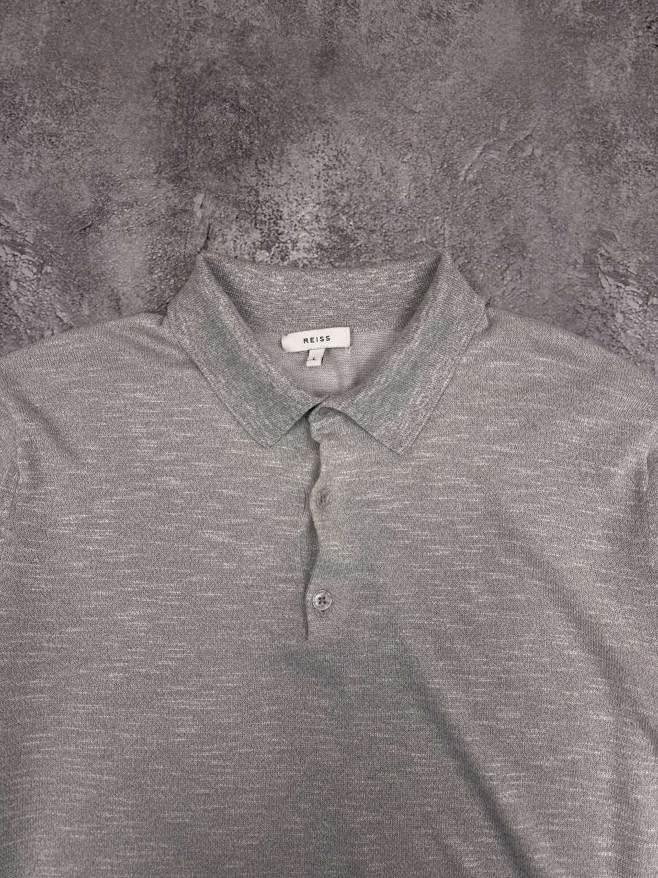 Reiss Reiss Men's Polo Sweater Grey Size L Size US L / EU 52-54 / 3 - 3 Thumbnail