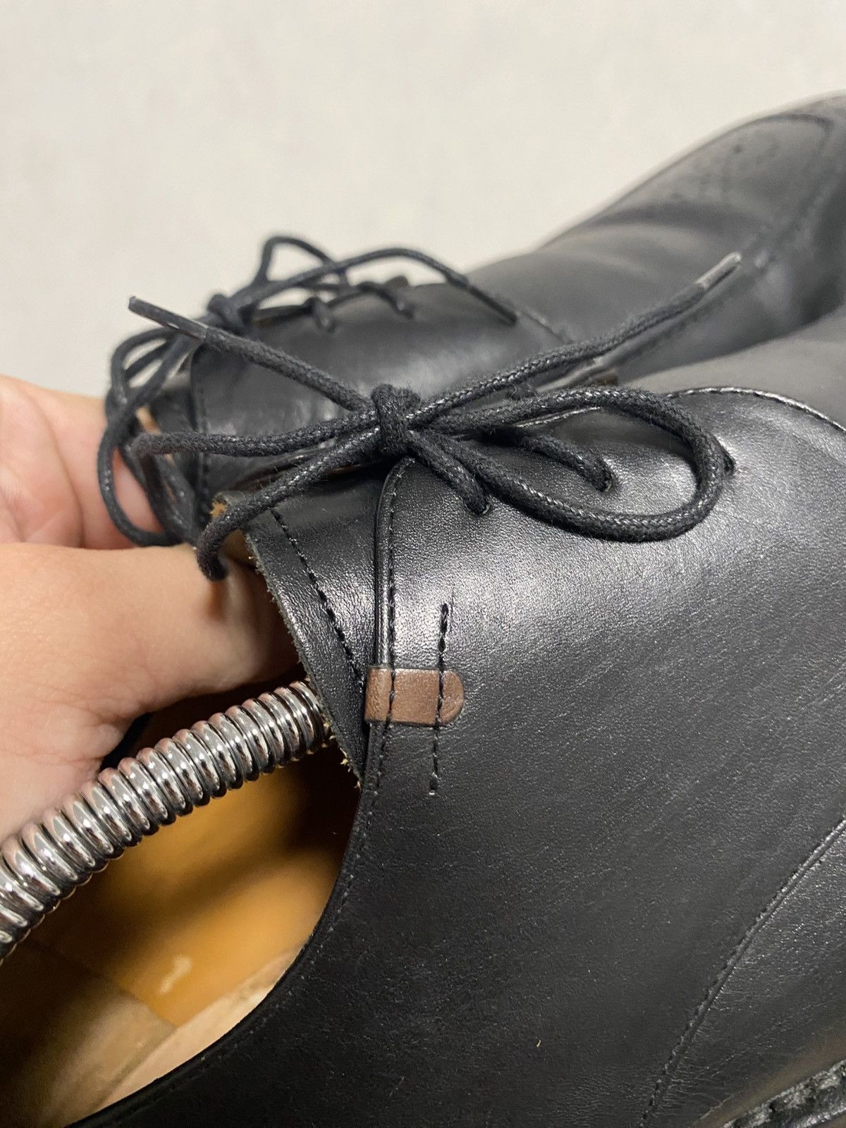 Floris van Bommel Van Bommel Split-toe Black Leather Derby Shoes Size US 11 / EU 44 - 8 Thumbnail