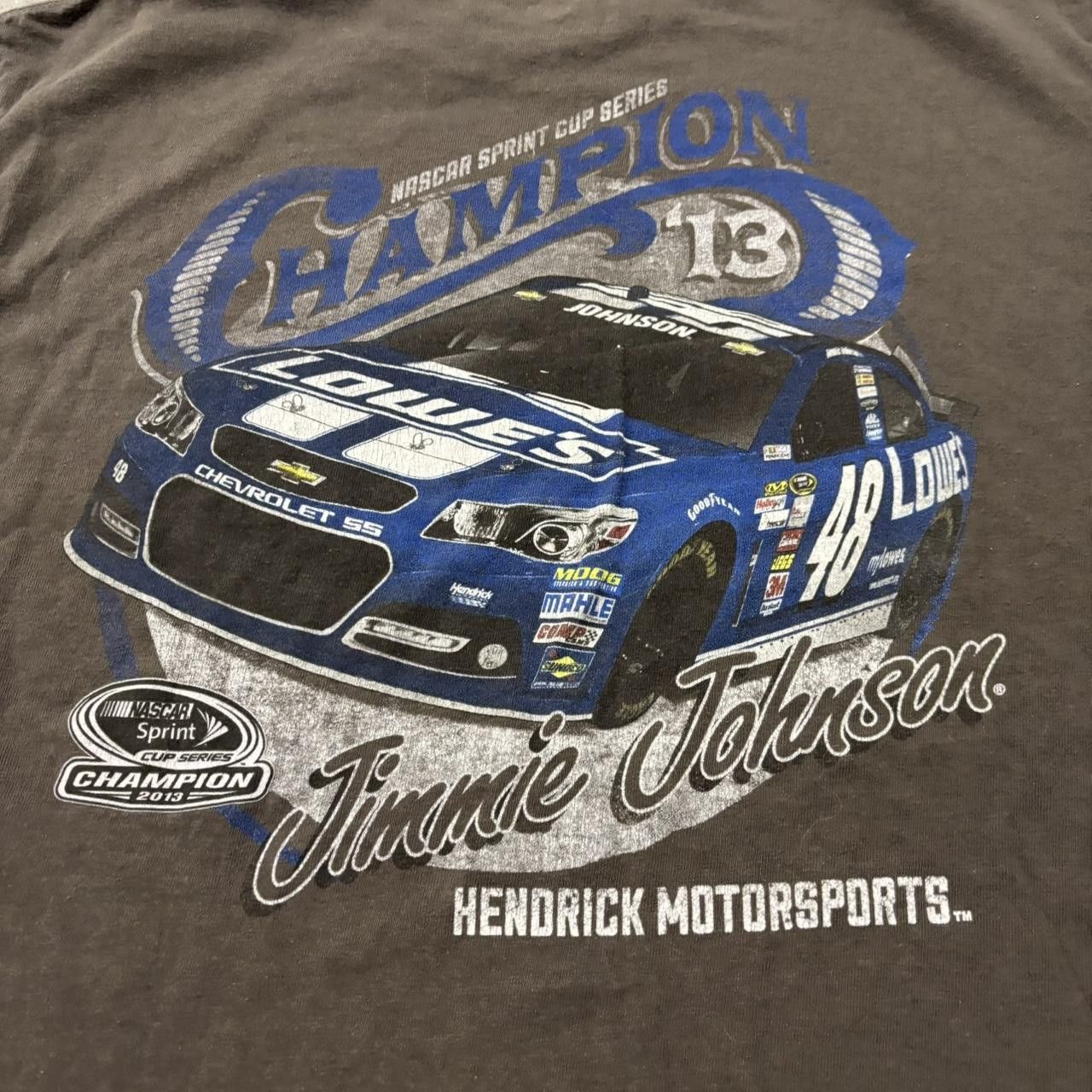NASCAR × Vintage Vintage Y2K/2000s Faded NASCAR Racing Streetwear Graphic Tee! Size US L / EU 52-54 / 3 - 4 Thumbnail