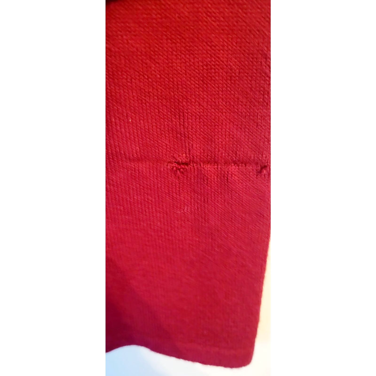 Vintage VINTAGE Donna Ricco Brick Red Fringe Trim Sweater Dress Vest Boho 18 Plus Size XXL / US 16-18 / IT 52-54 - 3 Thumbnail
