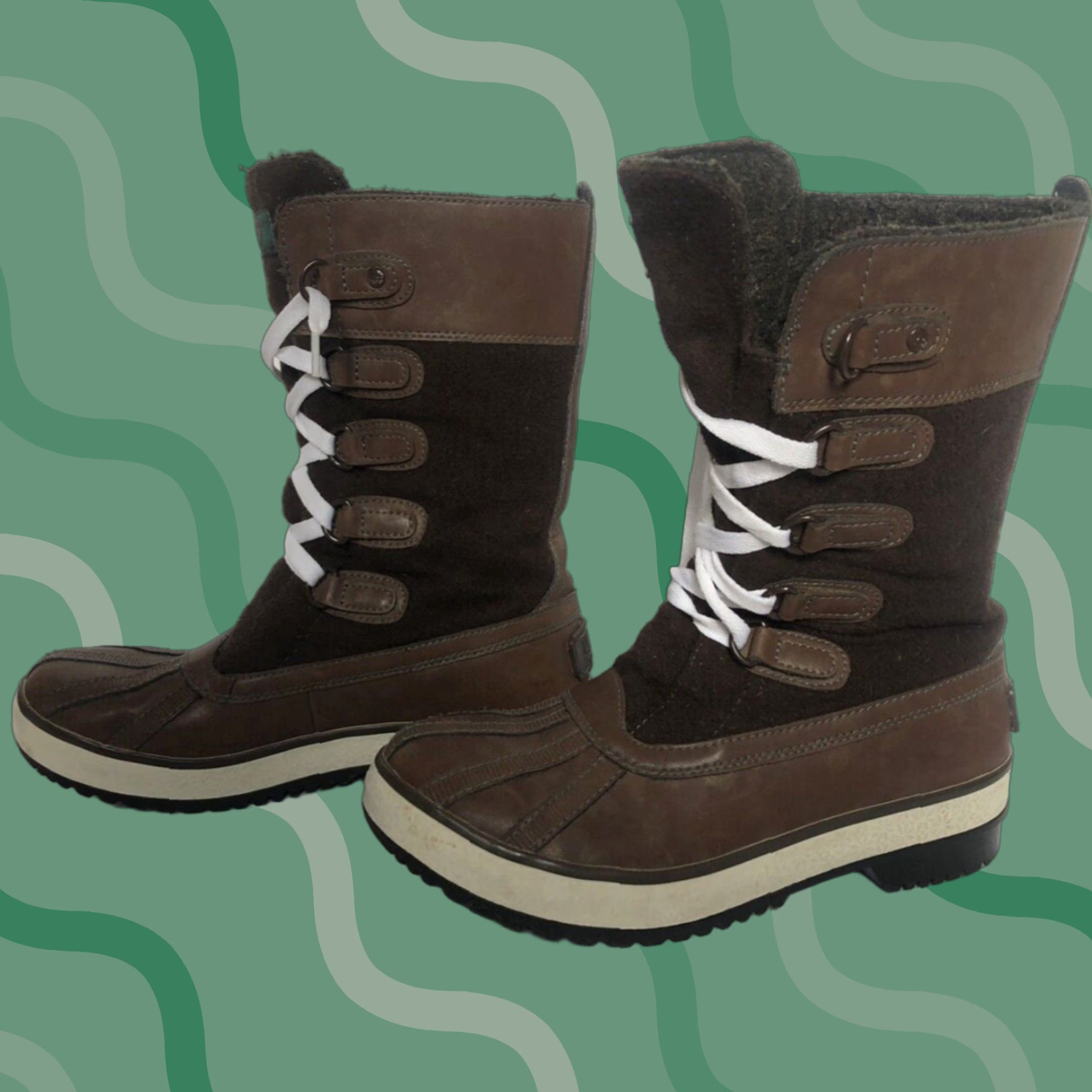 Ugg UGG Boot Women Brown Waterproof Lace Up 6 Size US 6 / IT 36 - 1 Thumbnail