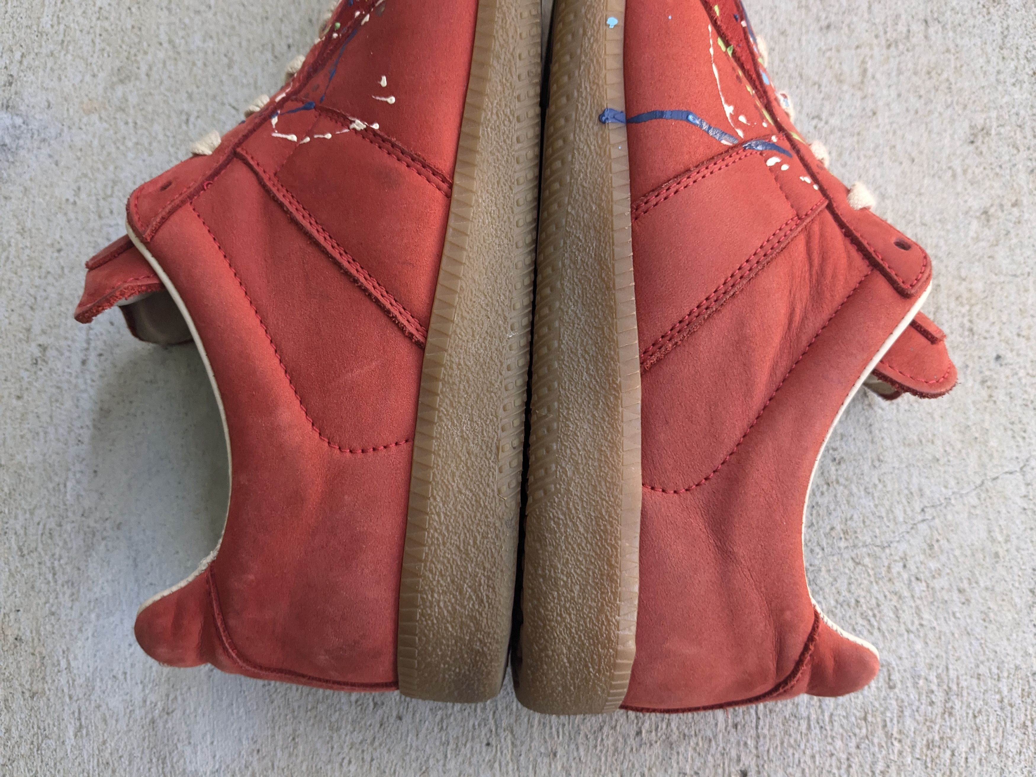 Maison Margiela Maison Margiela GAT Replica Red Paint Splatter 7 40 Size US 7 / EU 40 - 10 Thumbnail
