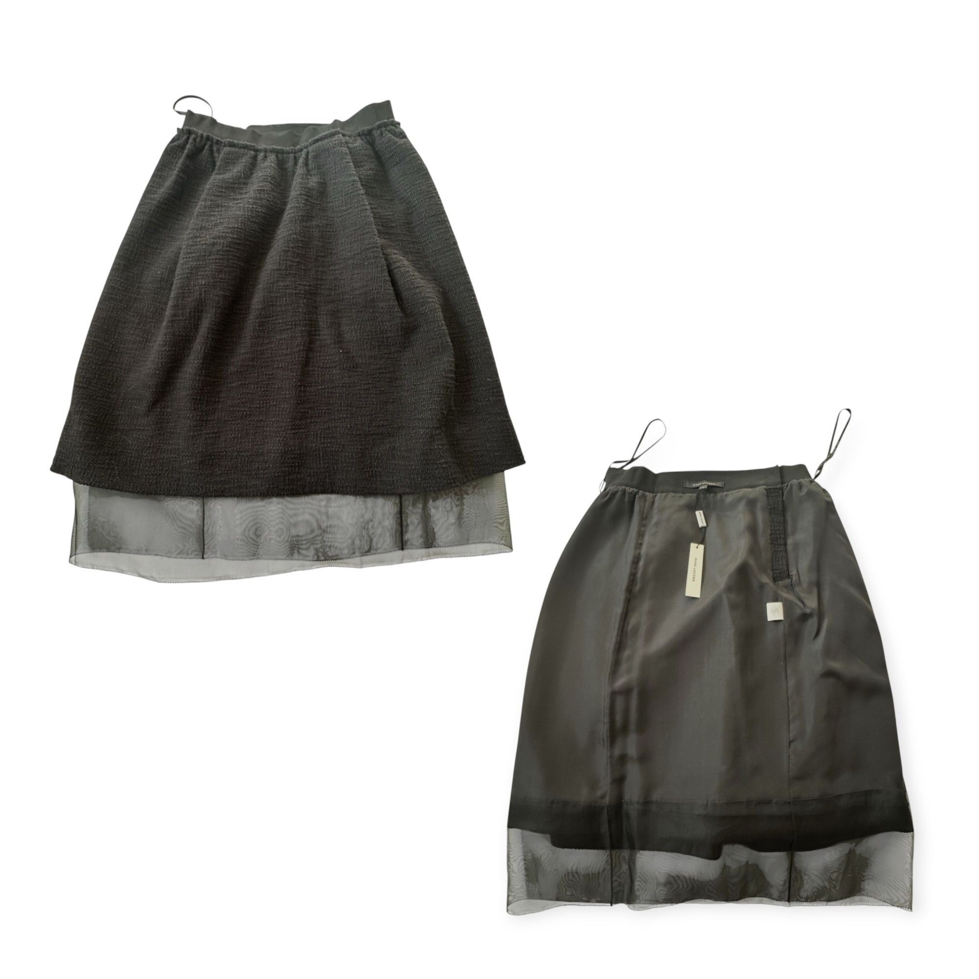 Marc Jacobs NWT MARC JACOBS Collection black skirt with tulle detail, Si Size 30" / US 8 / IT 44 - 17 Thumbnail