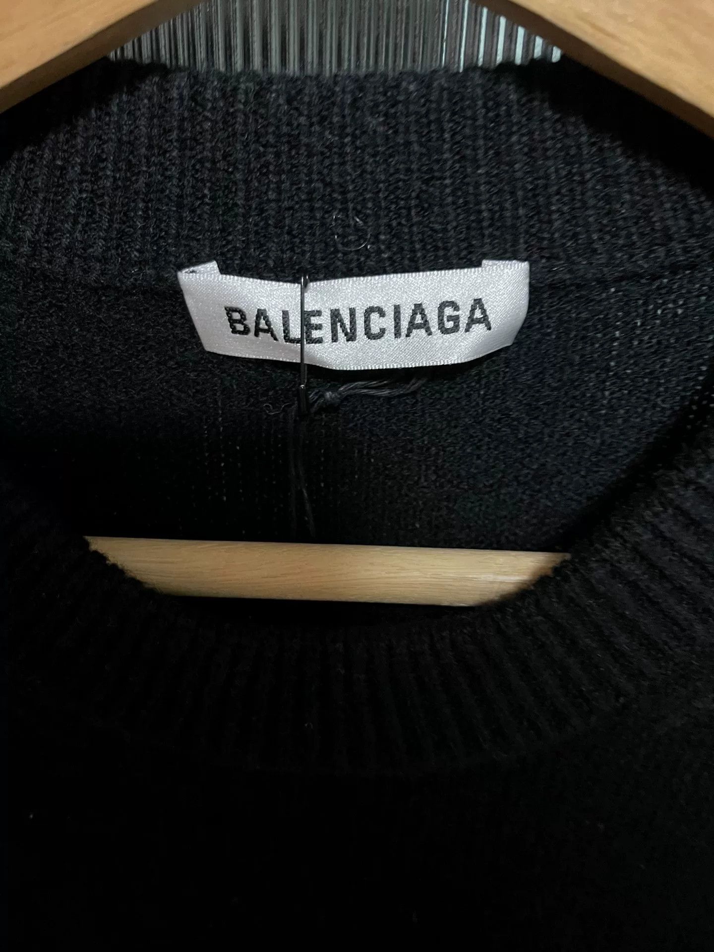Balenciaga black long sleeve gym wear sweatshirt Size US L / EU 52-54 / 3 - 4 Thumbnail